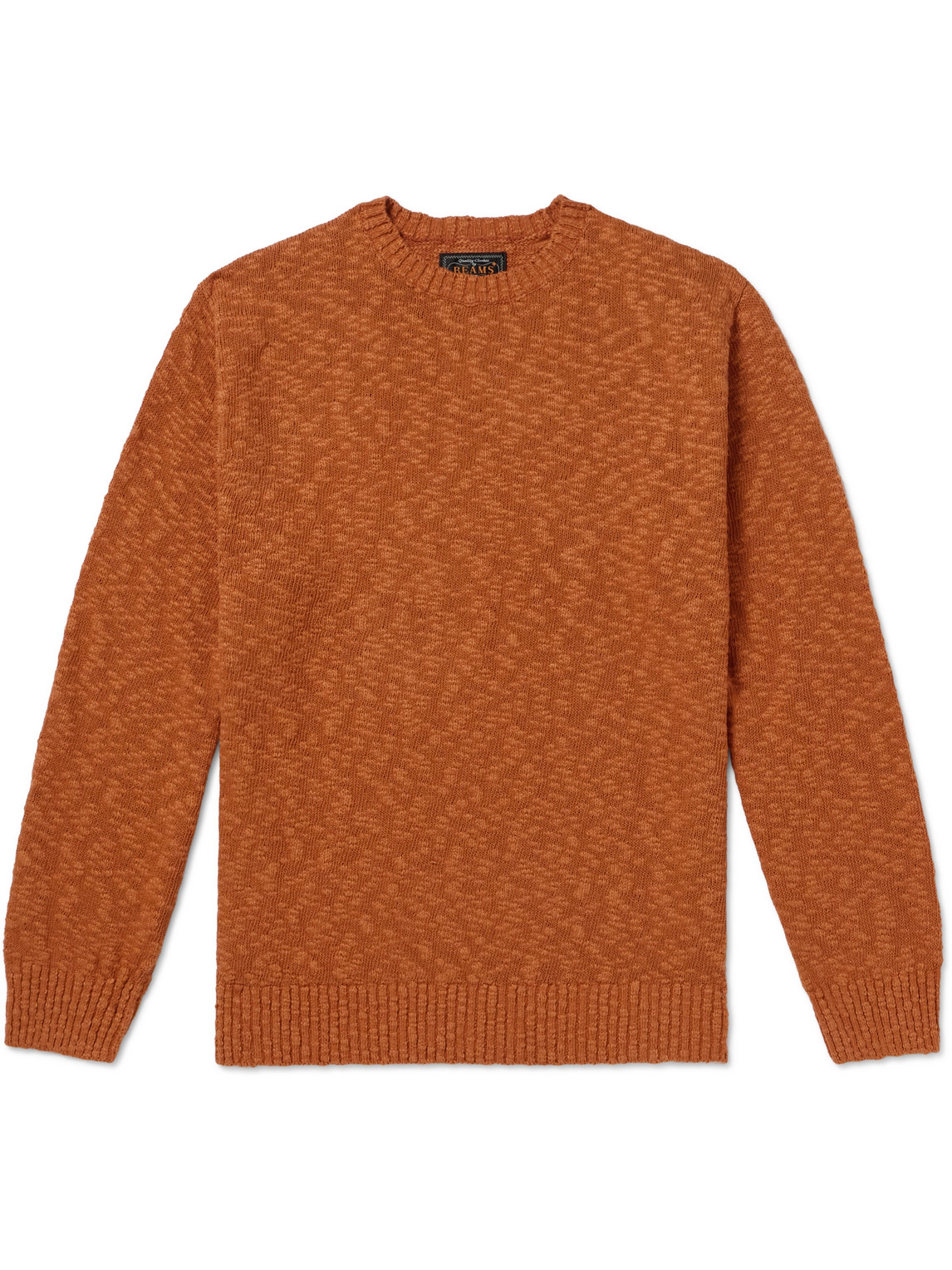 Beams Cotton-blend Sweater In Orange
