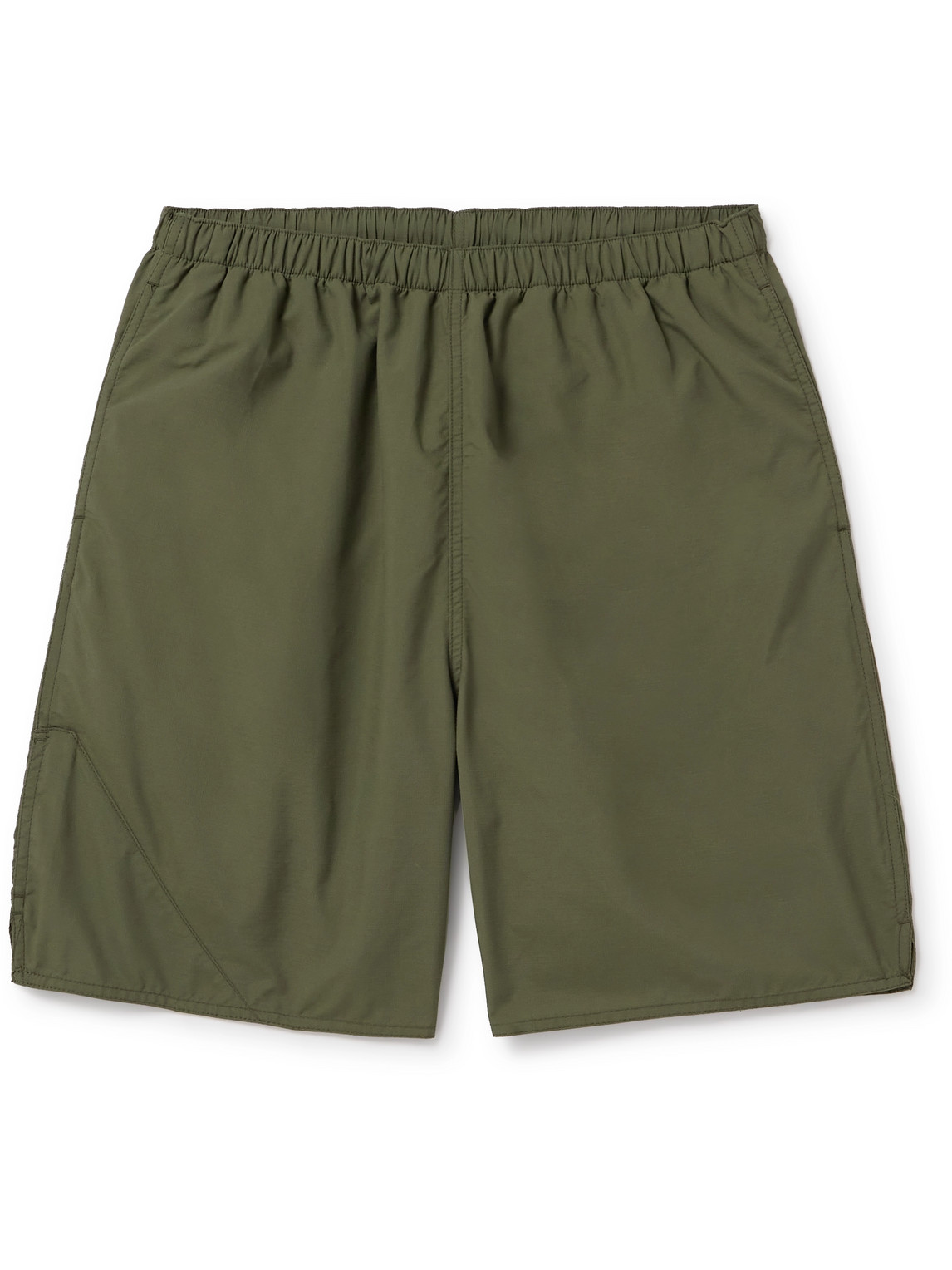 Beams Wide-leg Nylon-ripstop Shorts In Green