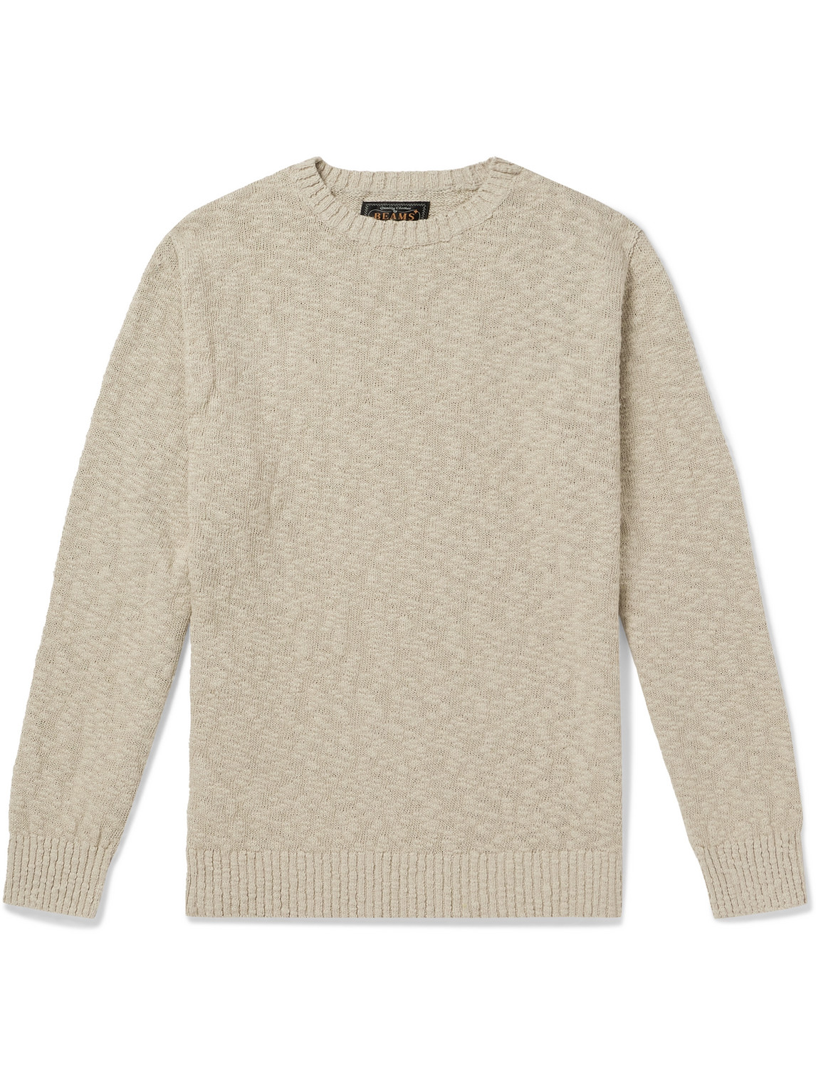 Beams Cotton-blend Sweater In Neutrals