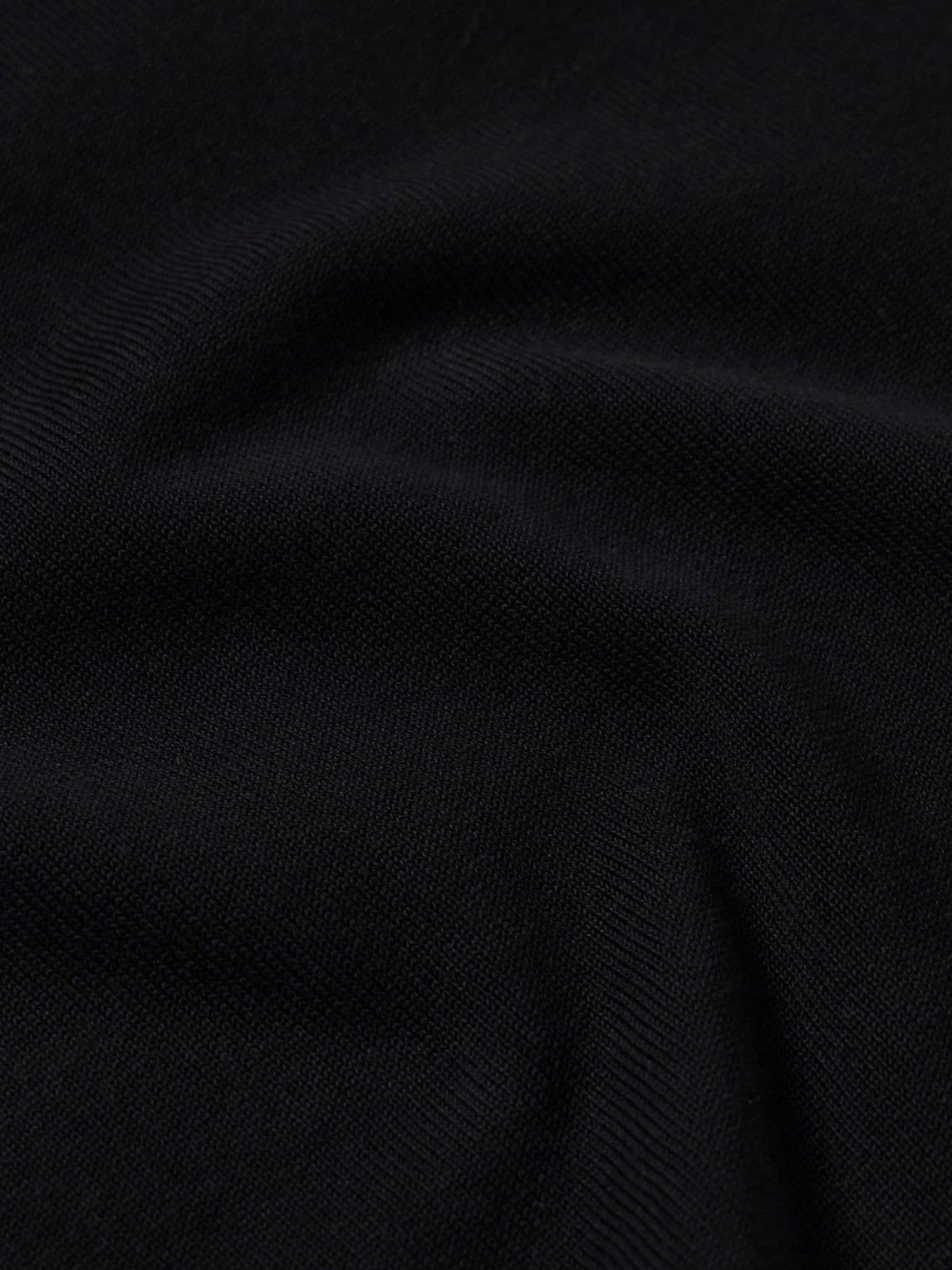 Shop Beams Cotton Polo Shirt In Black