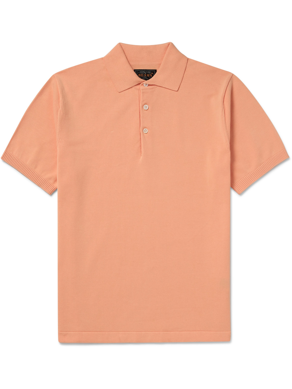 Beams Cotton Polo Shirt In Orange