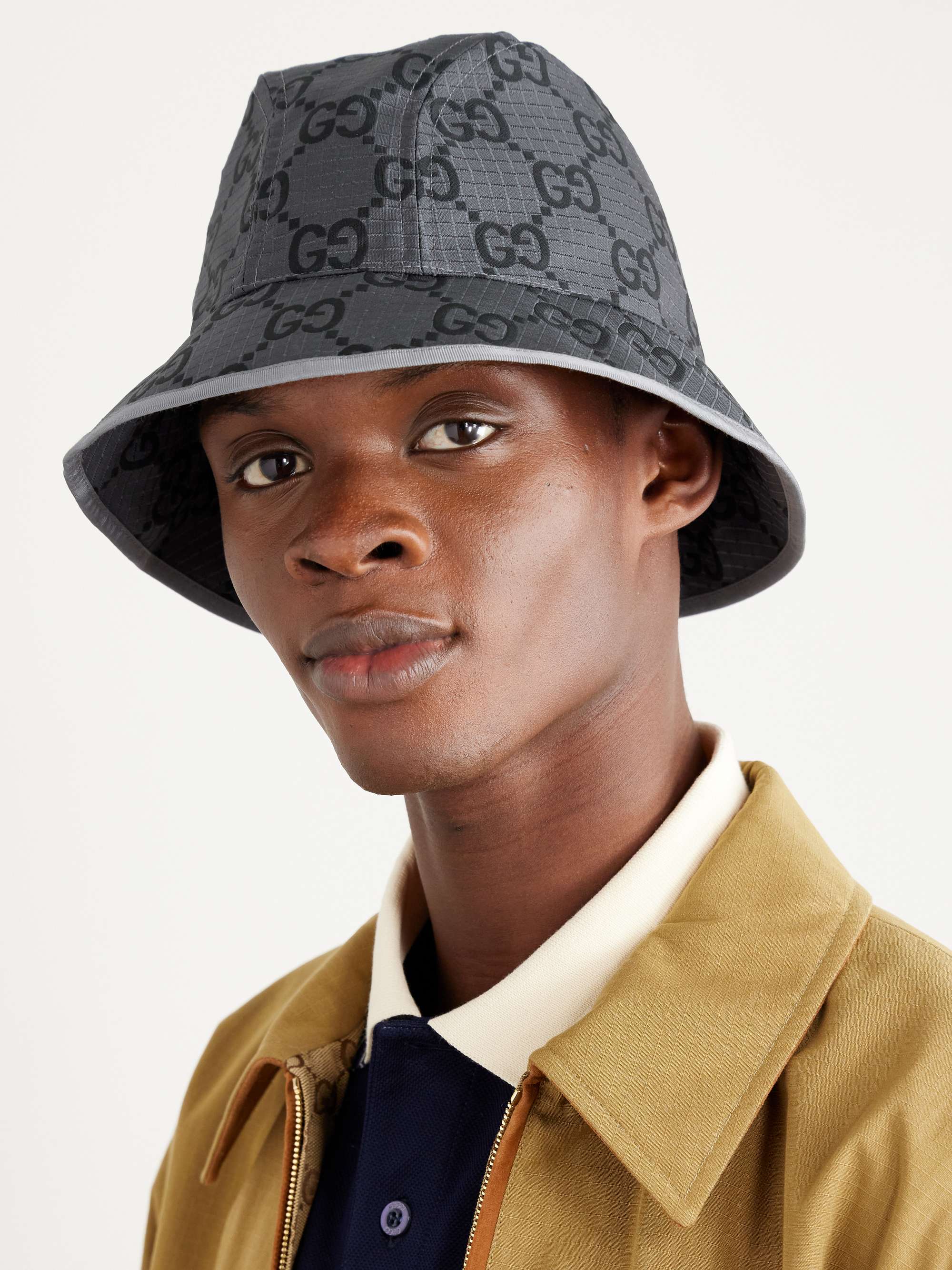 GUCCI Logo-Jacquard Ripstop Bucket Hat for Men | MR PORTER
