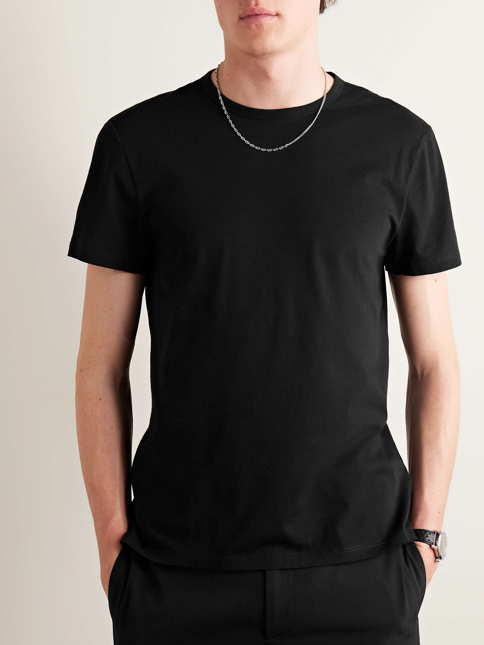 CLUB MONACO Luxe Featherweight Cotton-Jersey T-Shirt for Men | MR PORTER