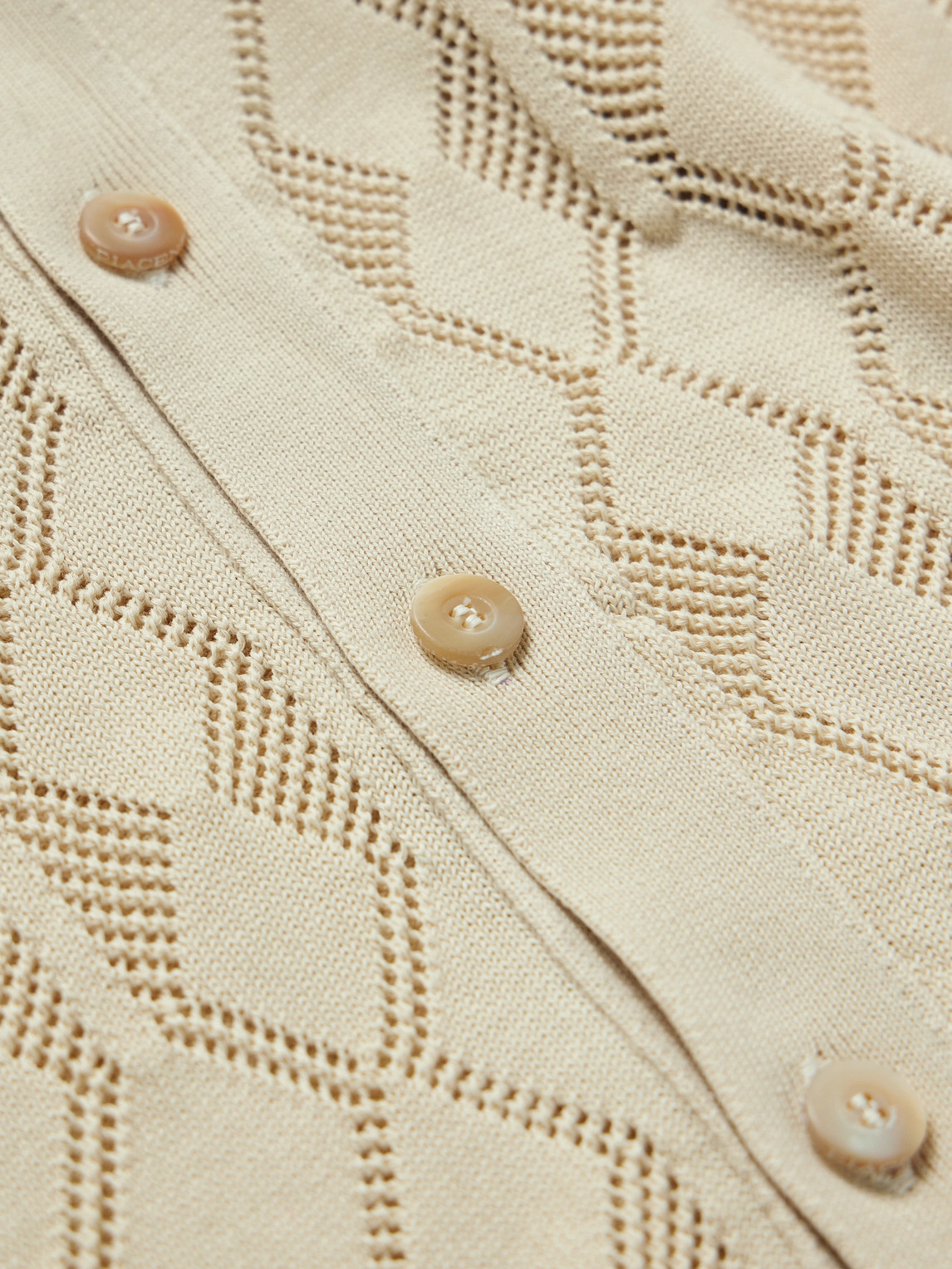 Shop Piacenza 1733 Pointelle-knit Cotton Shirt In Neutrals