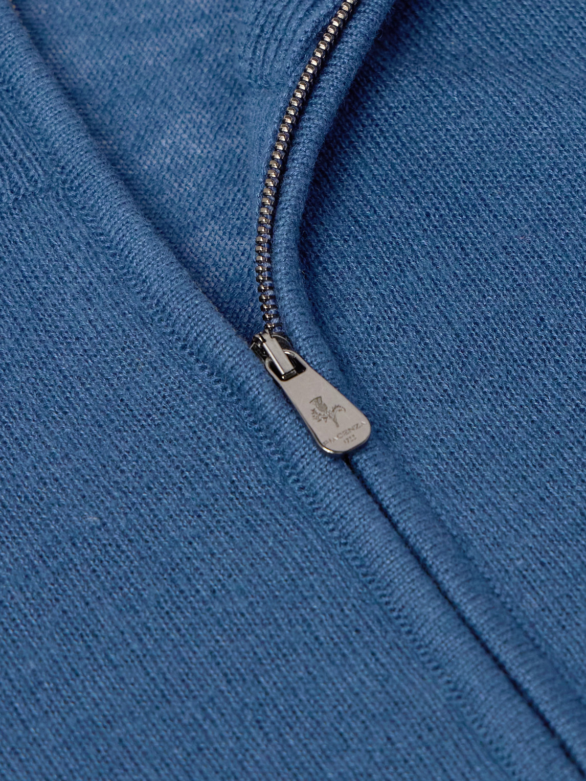 Shop Piacenza 1733 Silk And Cashmere-blend Half-zip Sweater In Blue