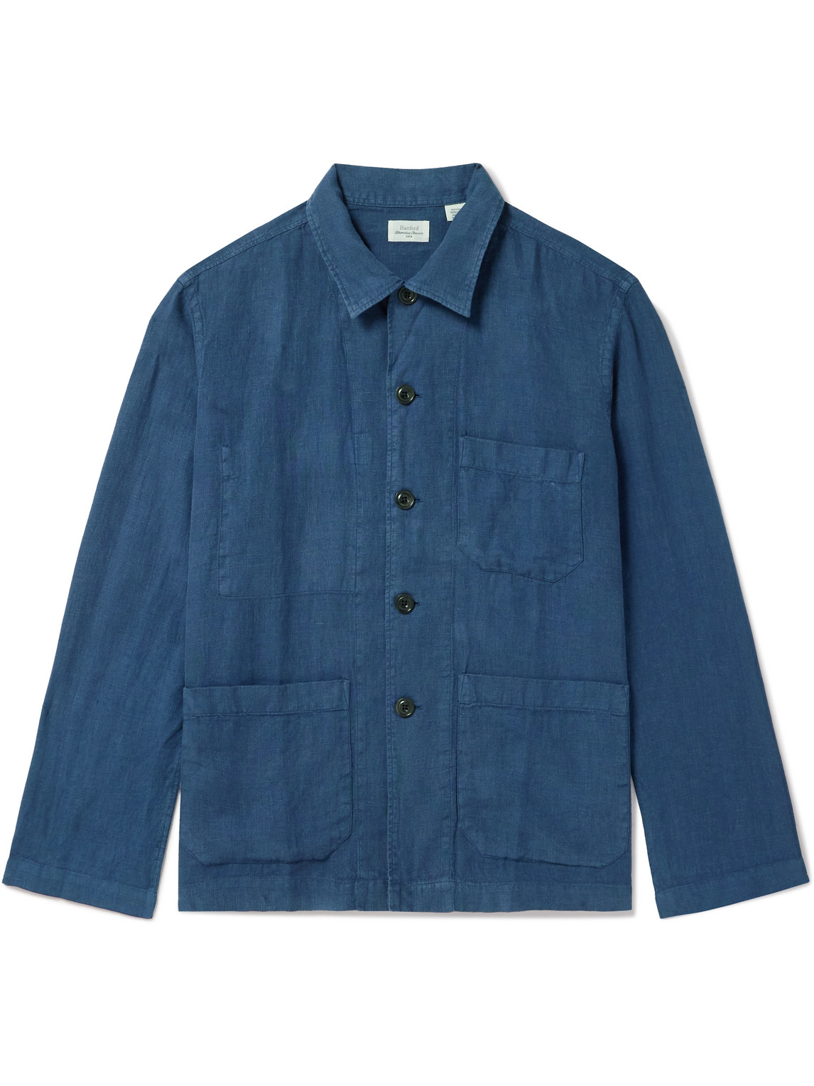 Hartford Perry Pat Linen Jacket In Blue