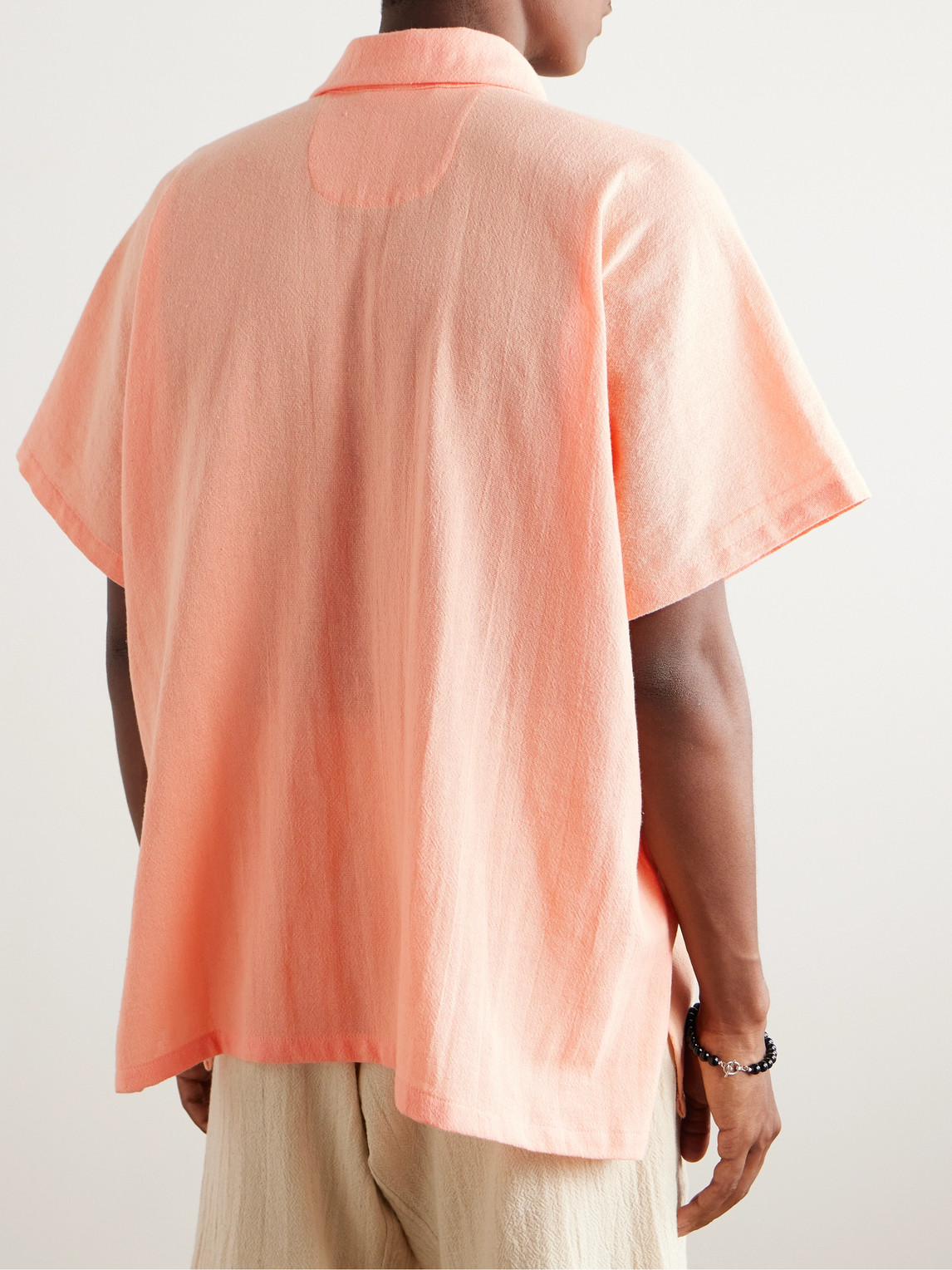 Shop Monitaly Cotton Polo Shirt In Orange