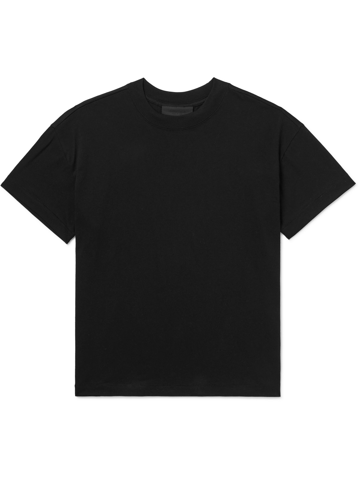 Essentials Logo-appliquéd Cotton-blend Jersey T-shirt In Black