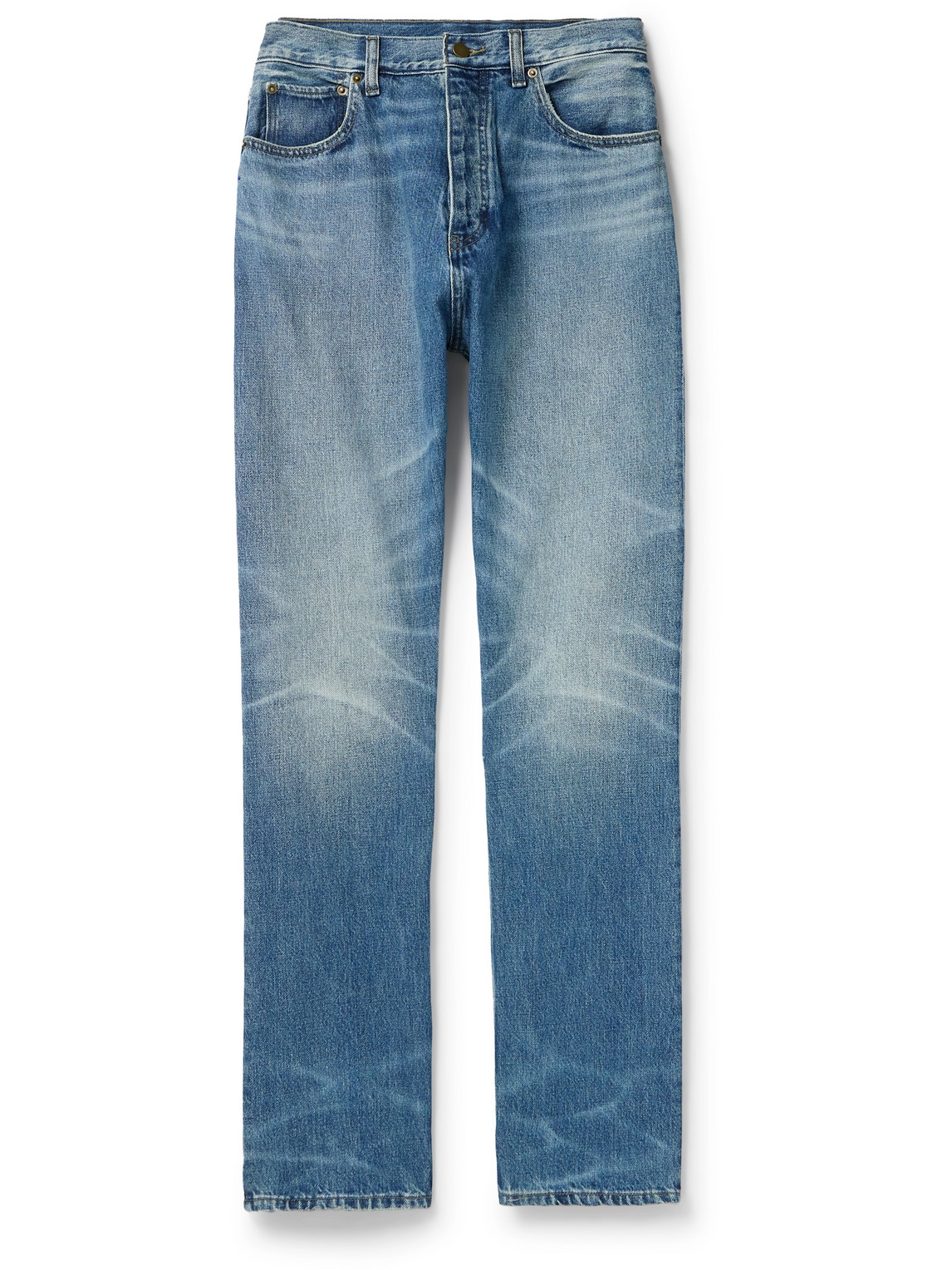 Essentials Straight-leg Jeans In Blue