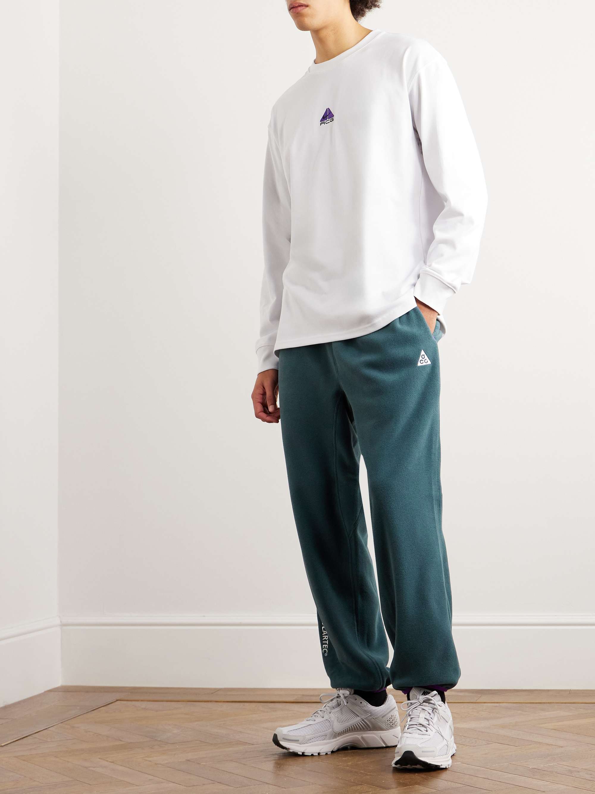 ACG Wolf Tree Straight-Leg Logo-Embroidered Polartec® Fleece Sweatpants