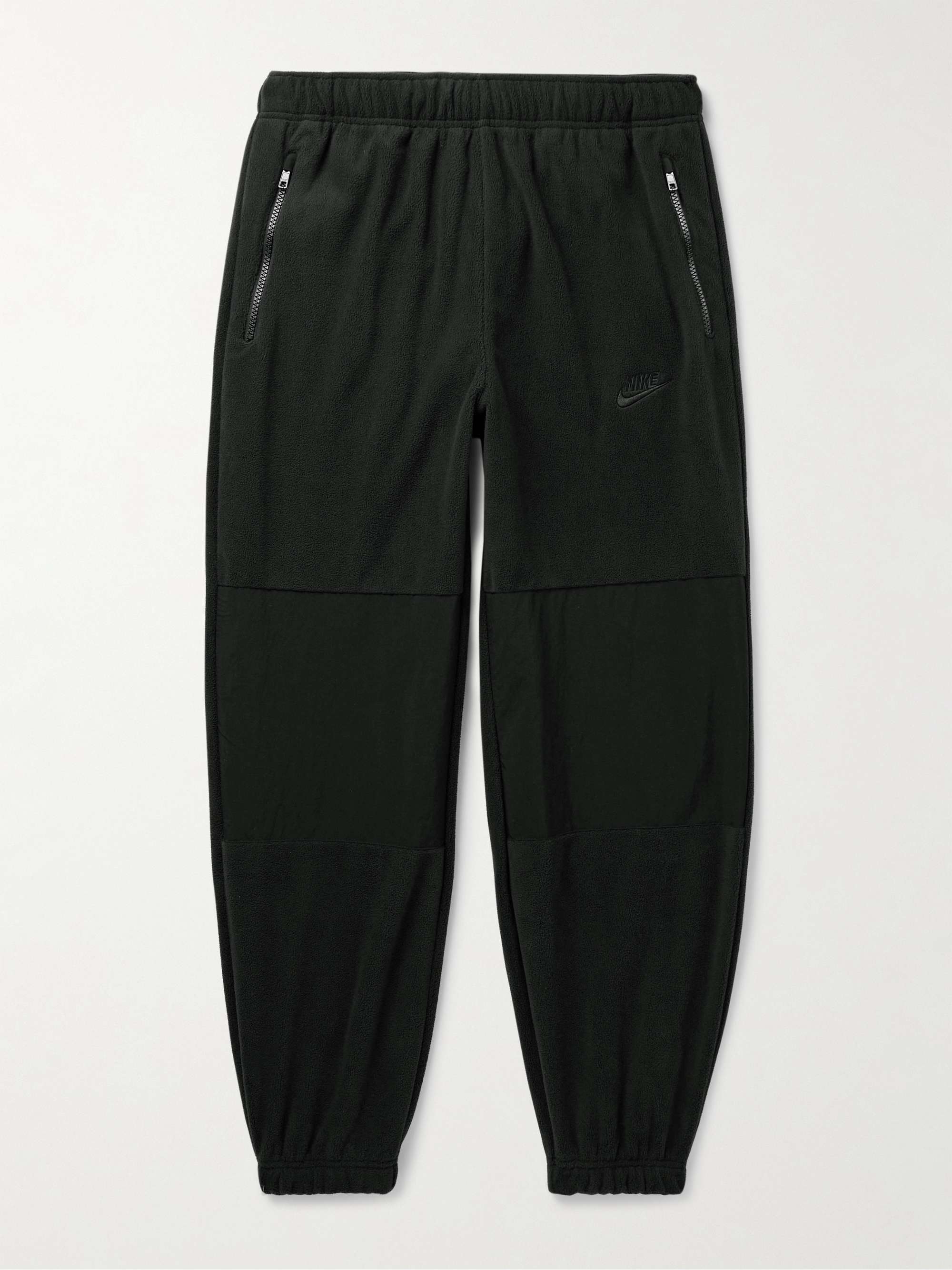 NIKE Club Straight-Leg Logo-Embroidered Nylon-Trimmed Fleece Sweatpants for  Men | MR PORTER