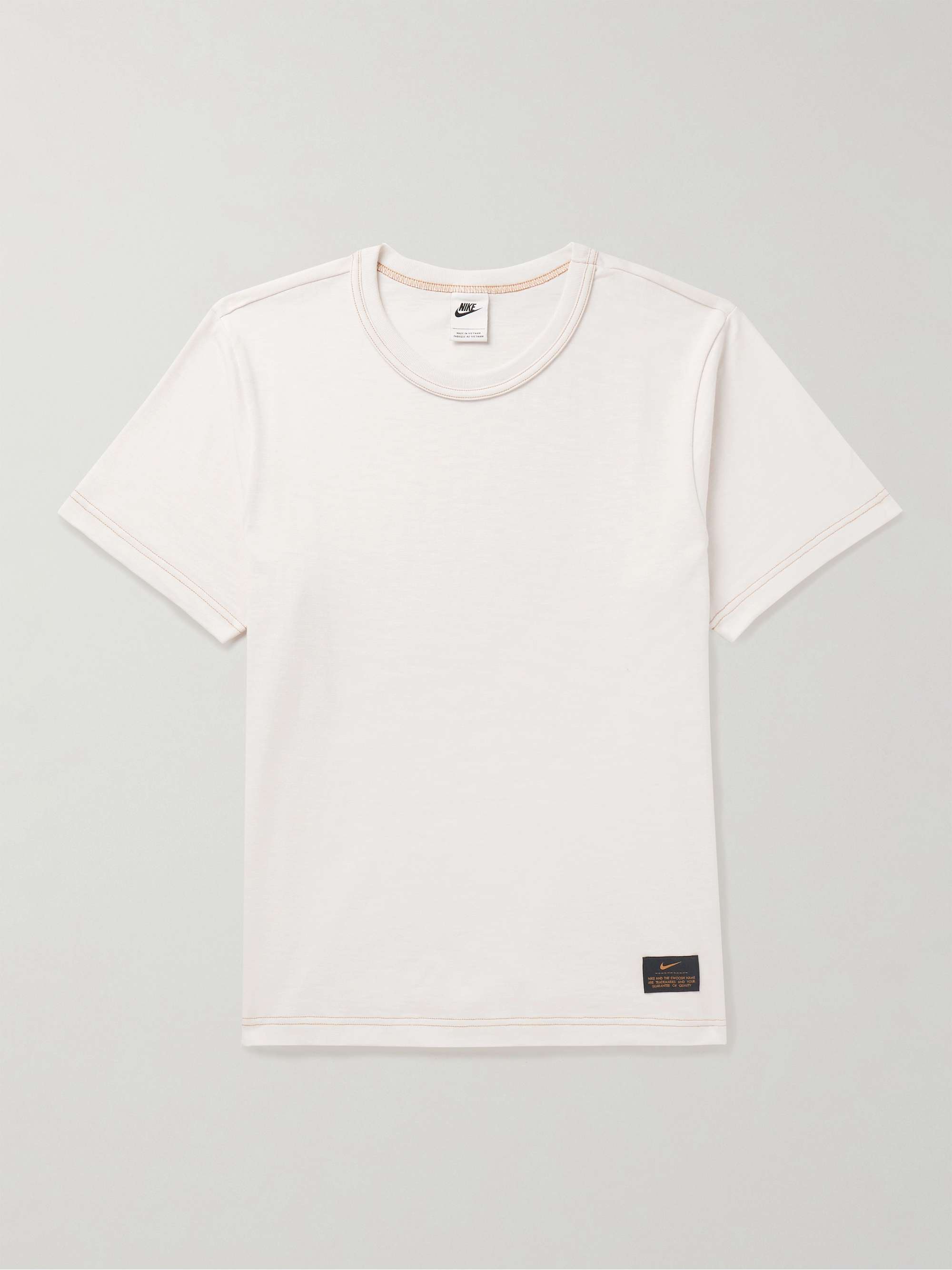 NIKE Life Logo-Appliquéd Cotton-Jersey T-Shirt for Men | MR PORTER