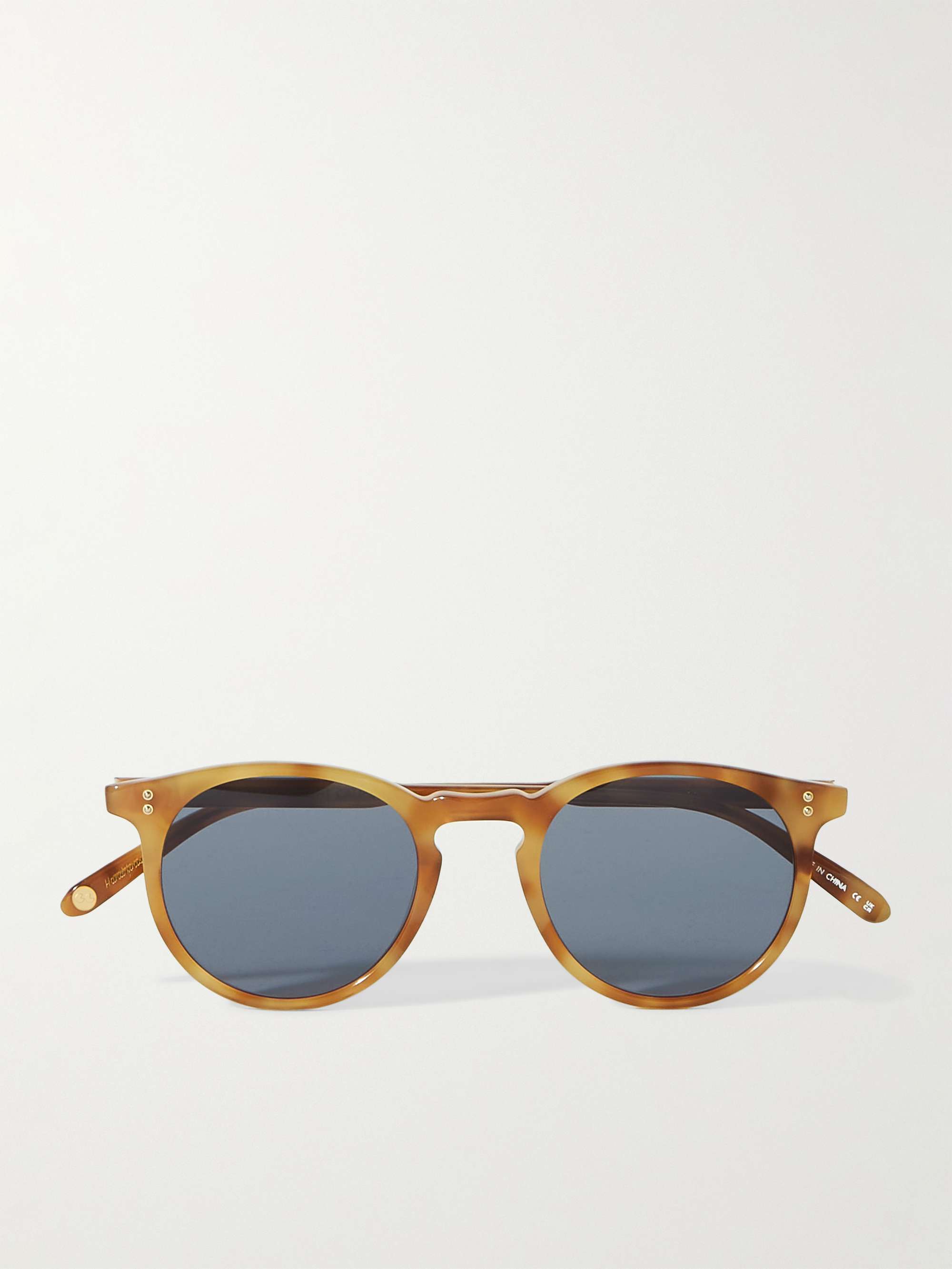 GARRETT LEIGHT CALIFORNIA OPTICAL Carlton Sun Round-Frame Tortoiseshell  Acetate Sunglasses for Men | MR PORTER
