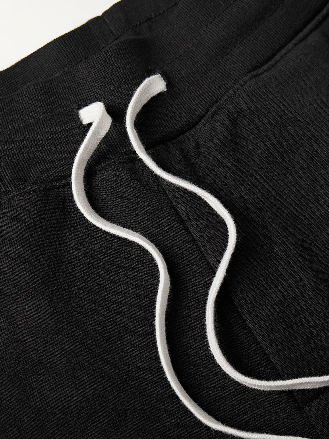 Shop John Elliott Studio Fleece Sendai Slim-fit Cotton-jersey Sweatpants In Black