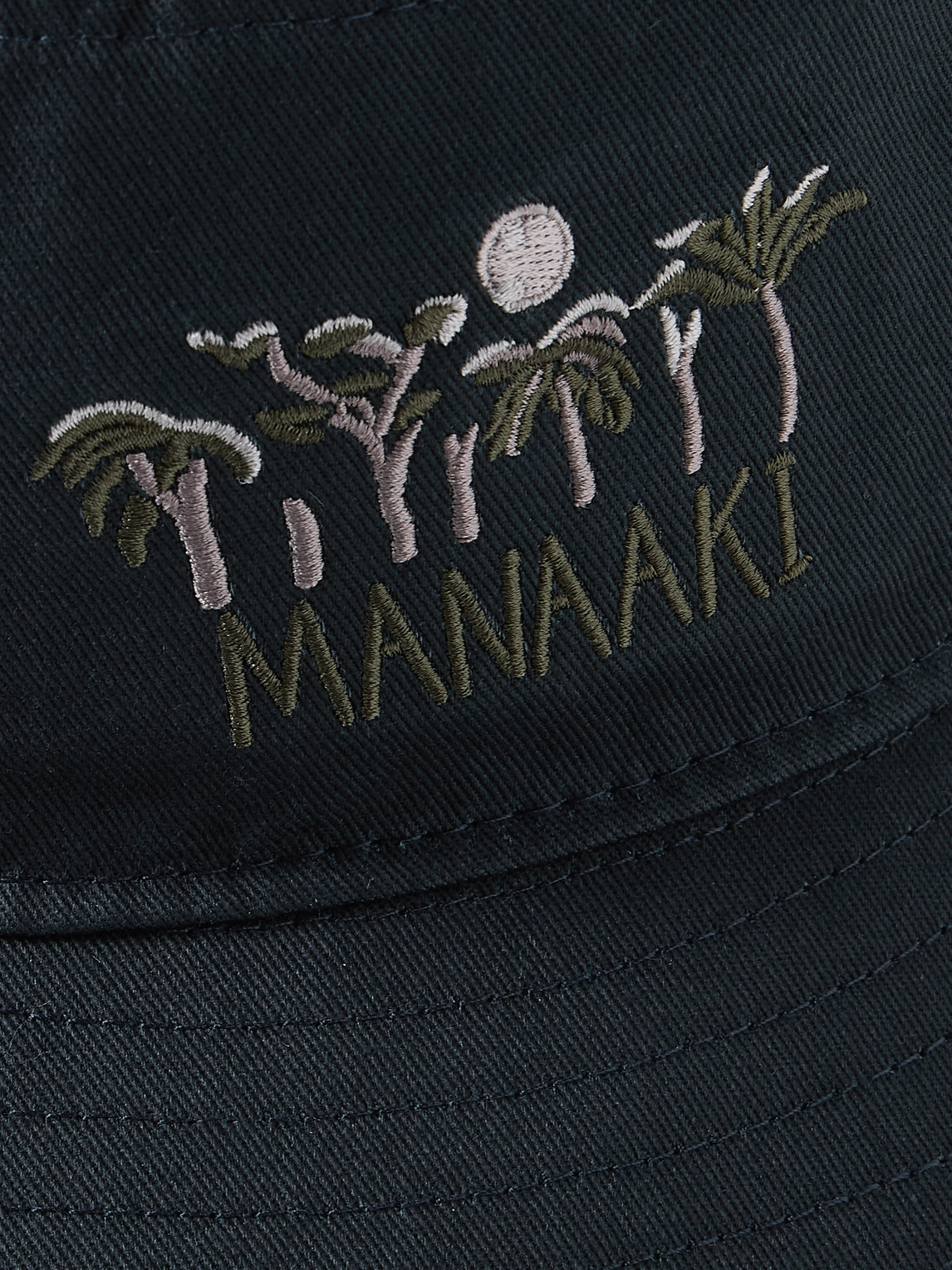 Shop Manaaki Logo-embroidered Cotton-twill Bucket Hat In Blue