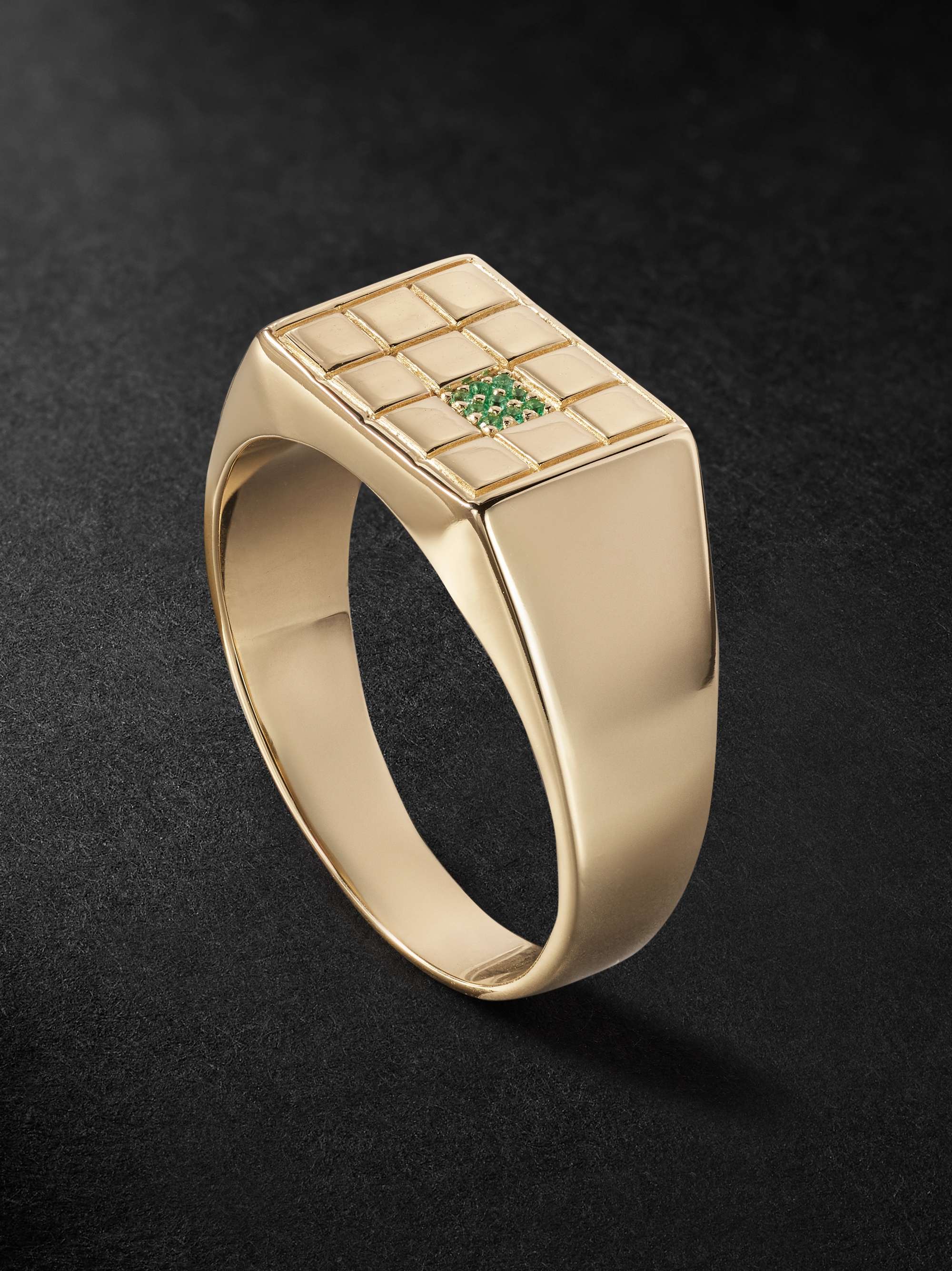 Chata Ring aus 14 Karat Gold mit Smaragden von PATTARAPHAN für Herren | MR  PORTER