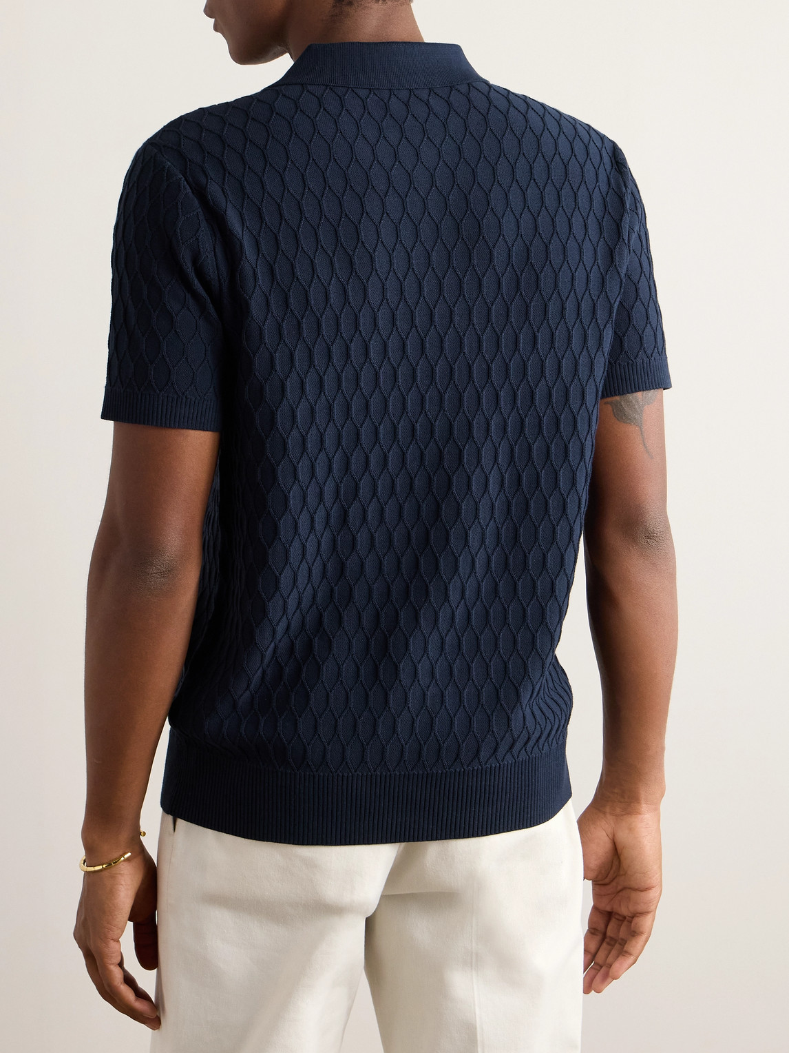 Shop Club Monaco Cotton Polo Shirt In Blue