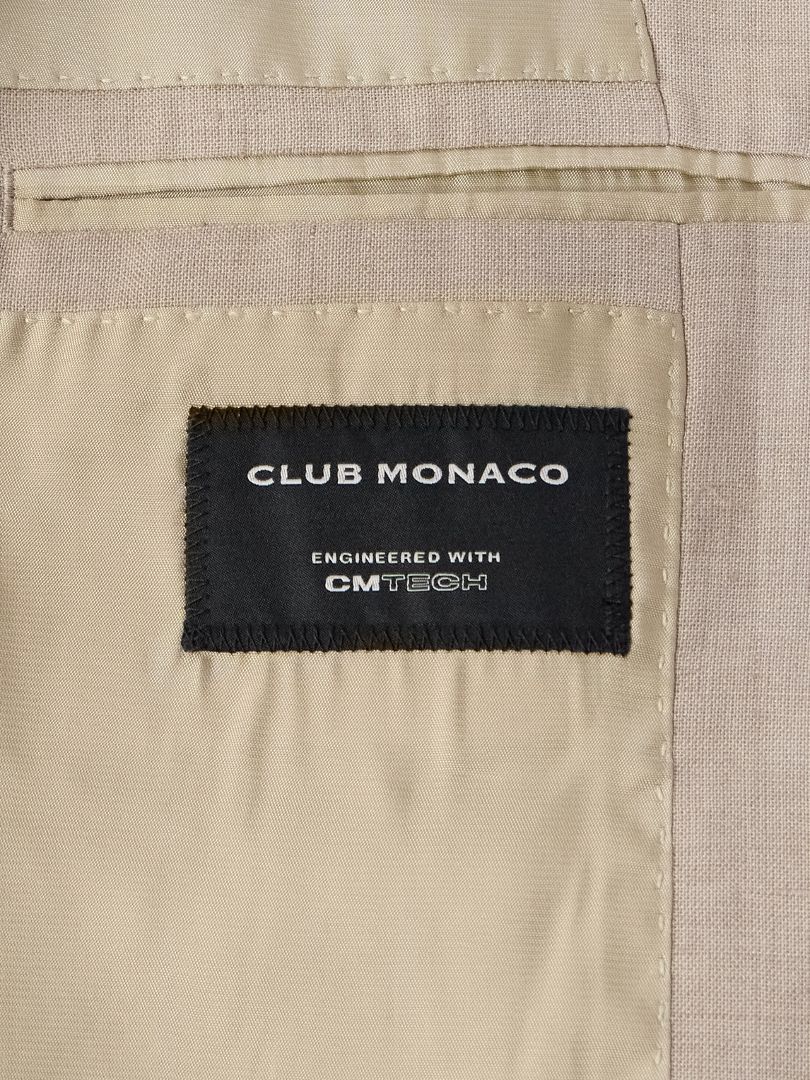 Shop Club Monaco Linen-blend Suit Jacket In Neutrals