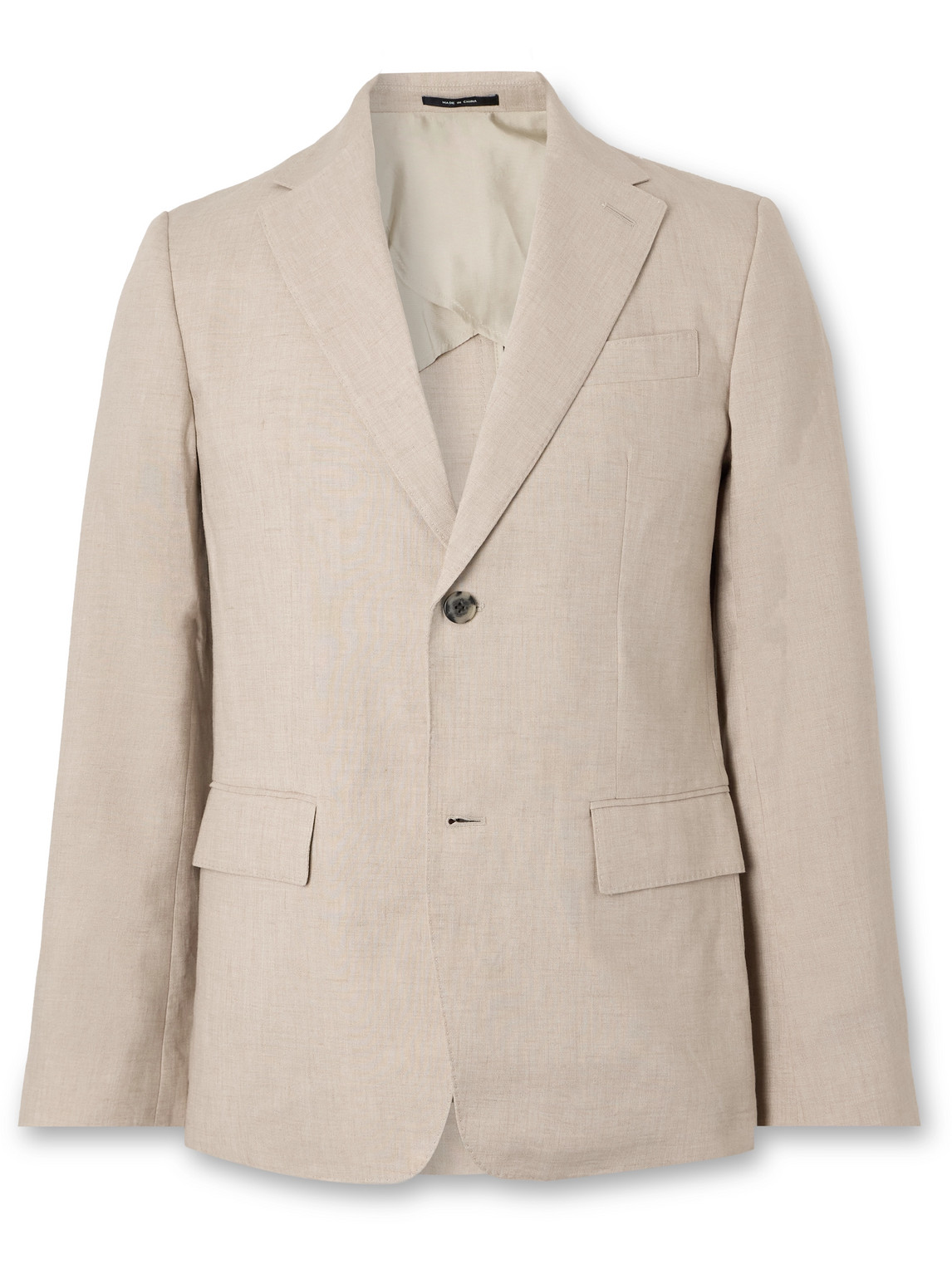 Club Monaco Linen-blend Suit Jacket In Neutrals