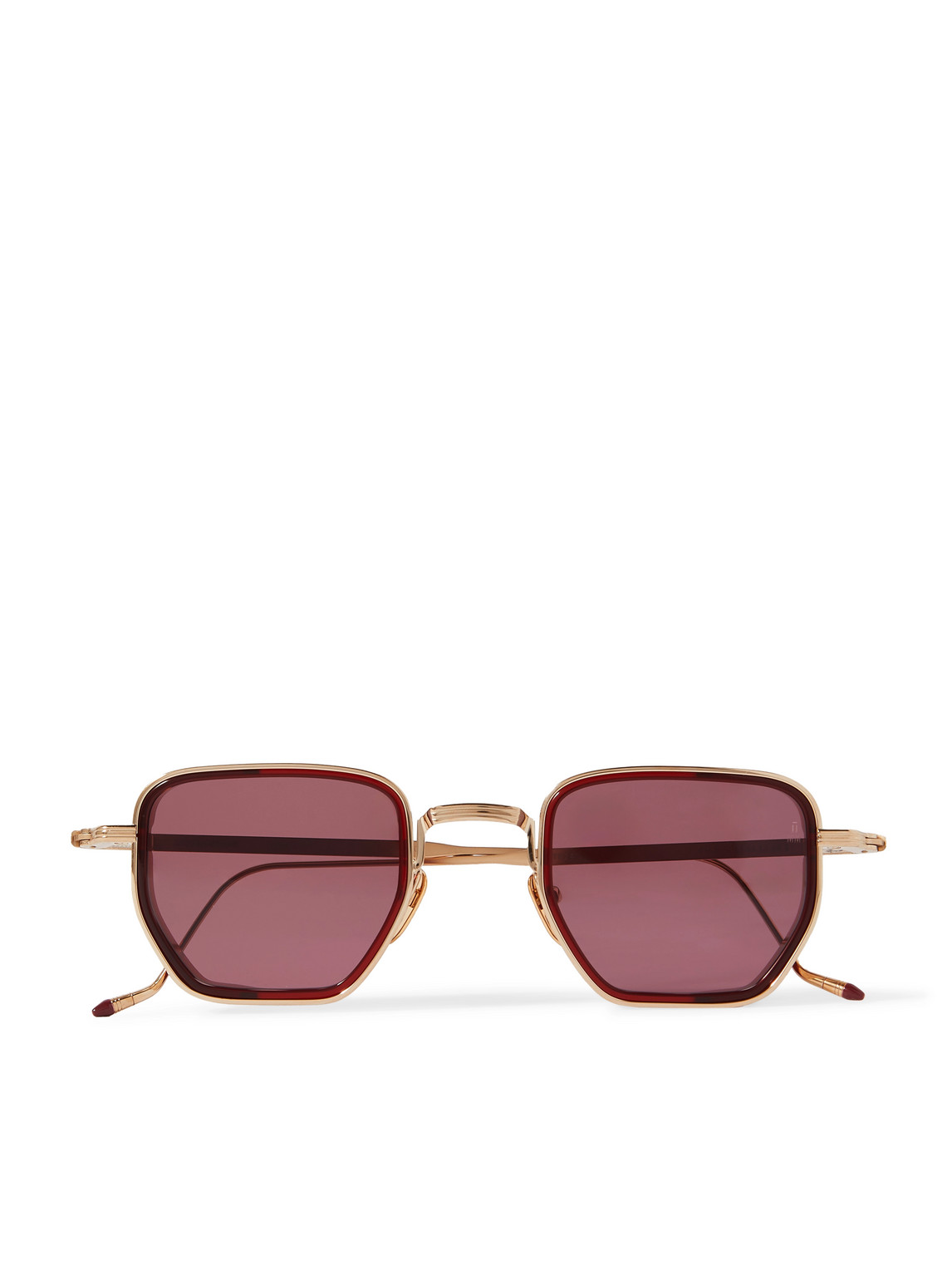 Jacques Marie Mage Atkins Square-frame Gold-tone And Acetate Sunglasses