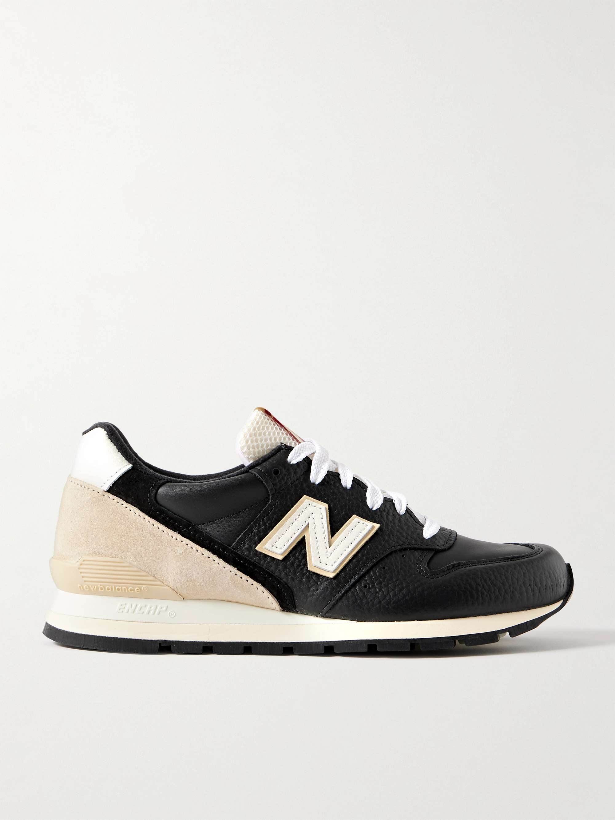 NEW BALANCE + Aimé Leon Dore 996 Suede and Rubber-Trimmed Leather Sneakers  for Men | MR PORTER