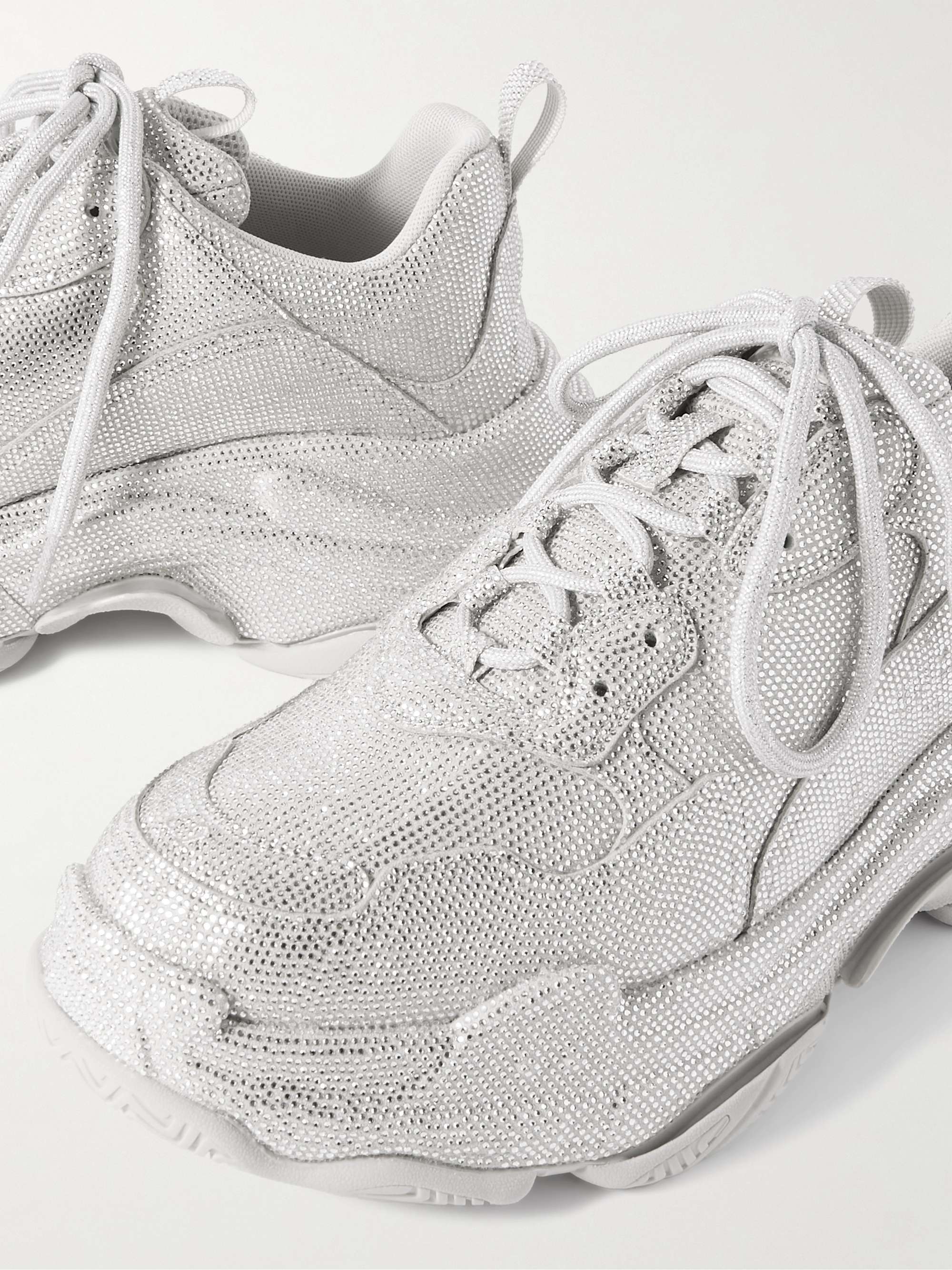 Triple S Sneakers aus Mikrofaser mit Strass von BALENCIAGA für Herren | MR  PORTER