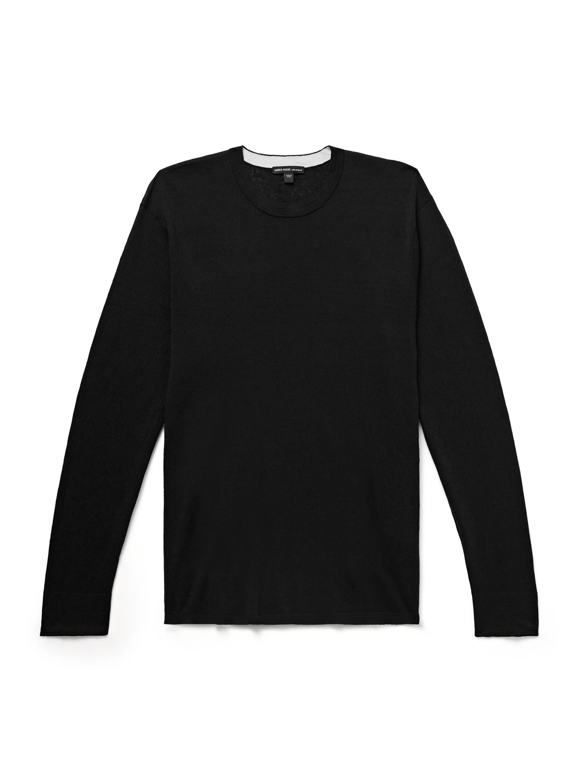 James Perse Linen-blend T-shirt In Black