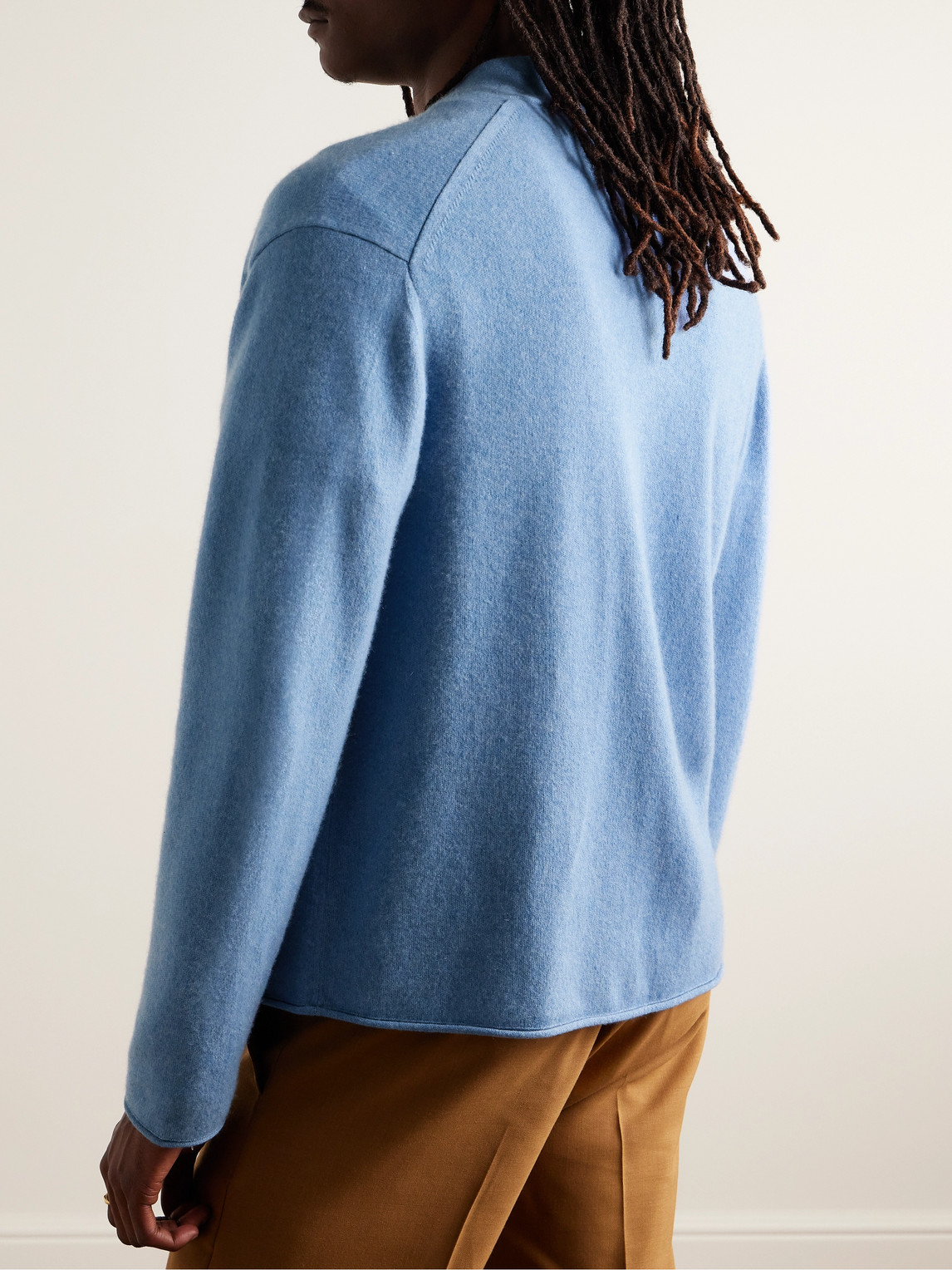 Shop Guest In Residence Everywear Cashmere Cardigan In Blue