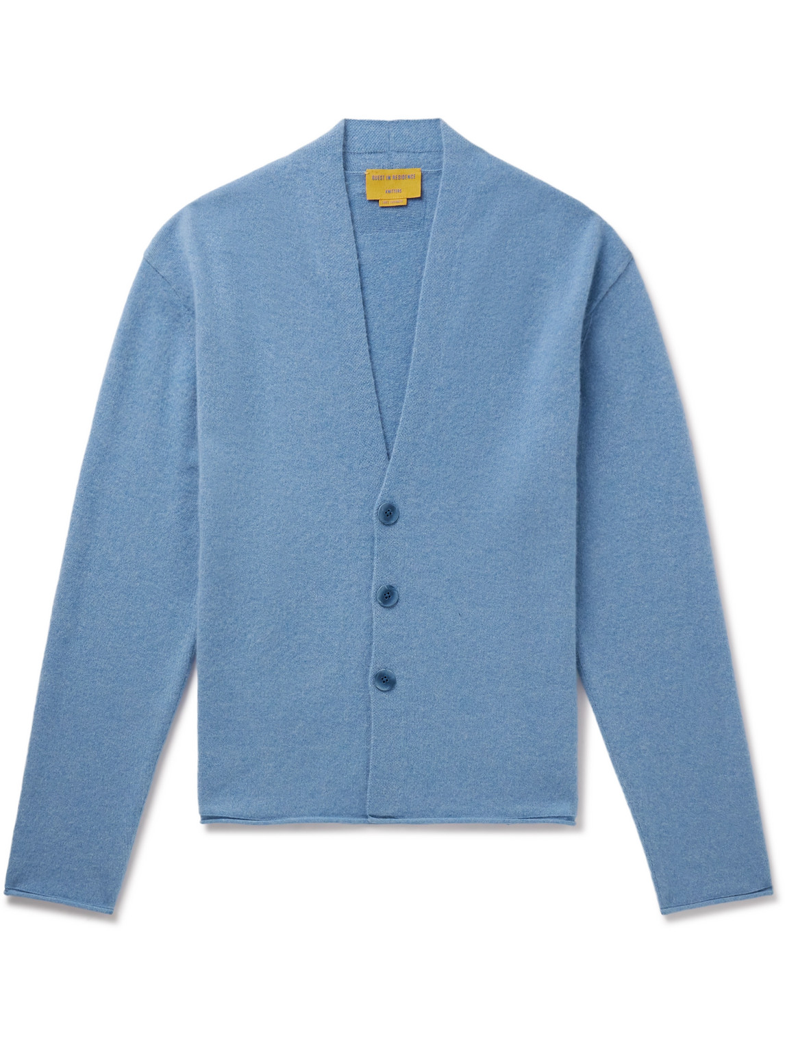 Guest In Residence Everywear Cashmere Cardigan In Blue