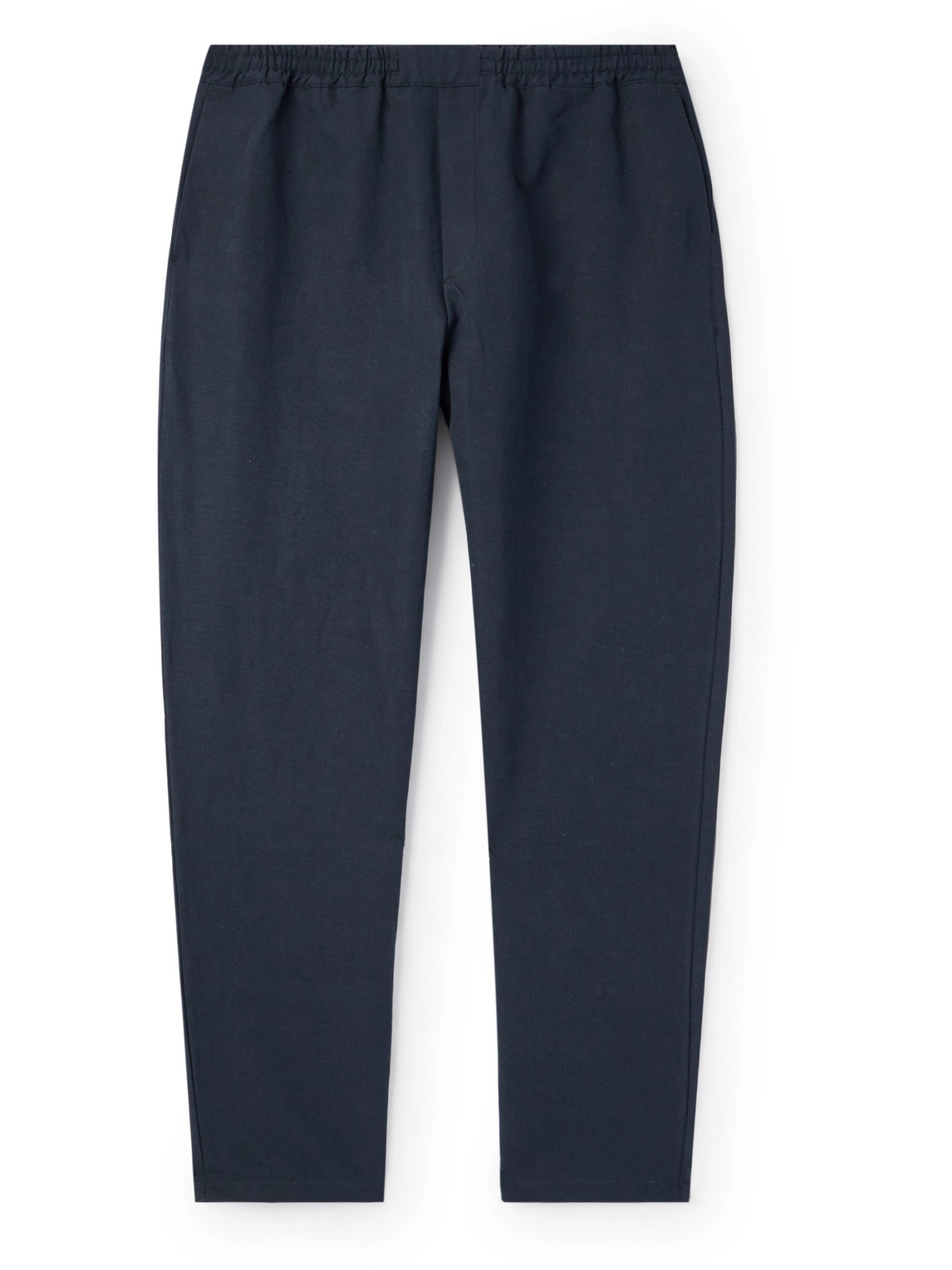 A Kind Of Guise Banasa Straight-leg Cotton And Linen-blend Trousers In Blue