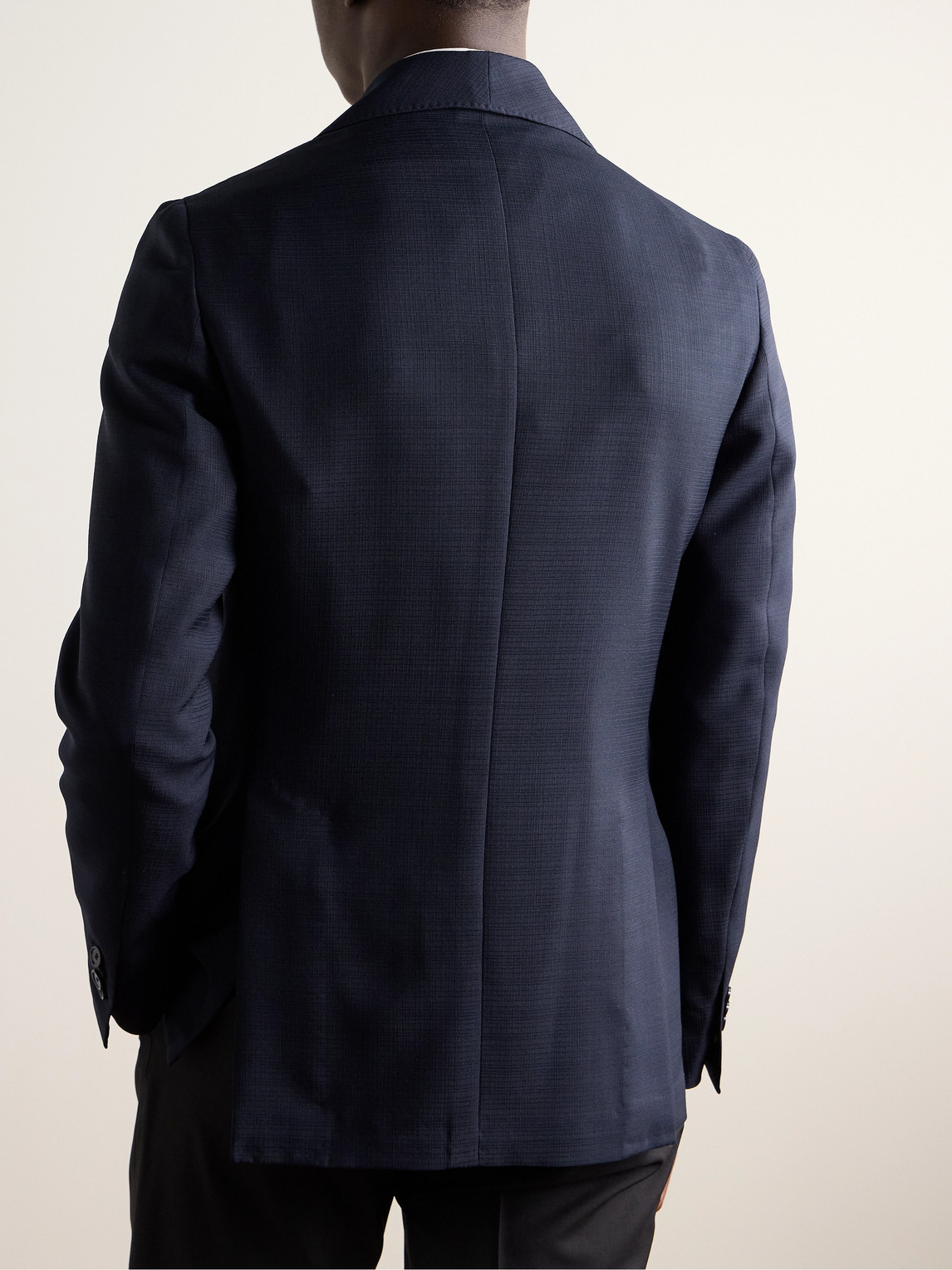 Shop De Petrillo Slim-fit Shawl-collar Virgin Wool And Mohair-blend Tuxedo Jacket In Blue
