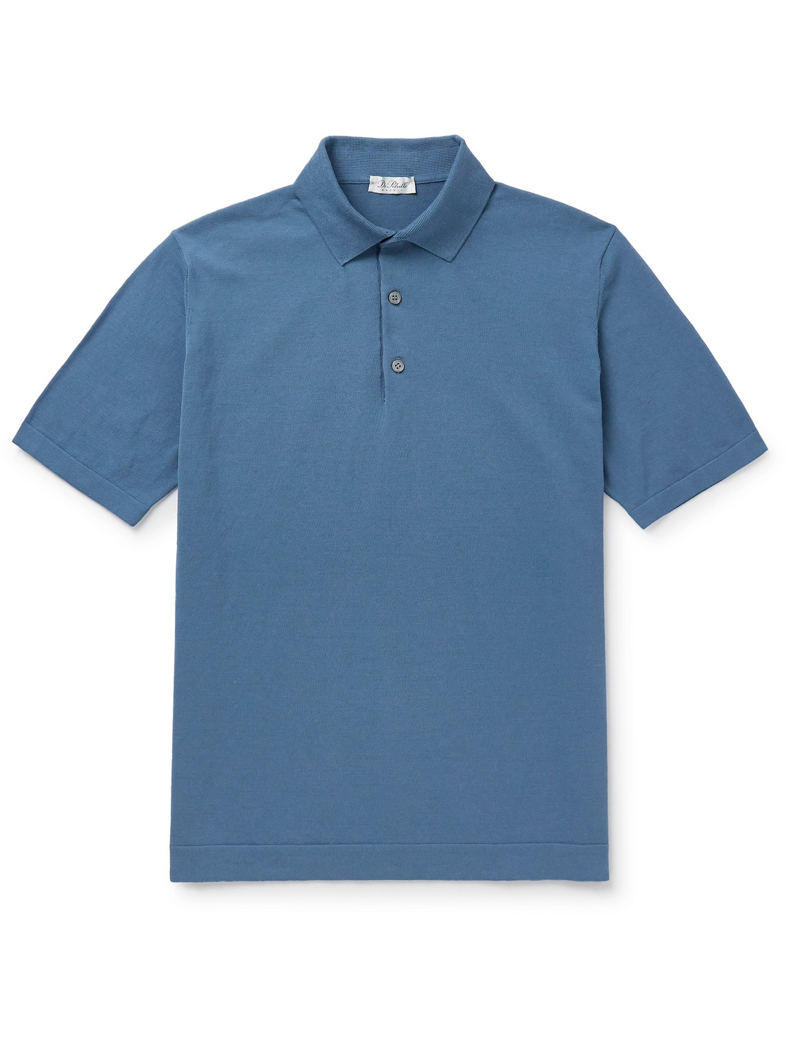 Shop De Petrillo Cotton Polo Shirt In Blue