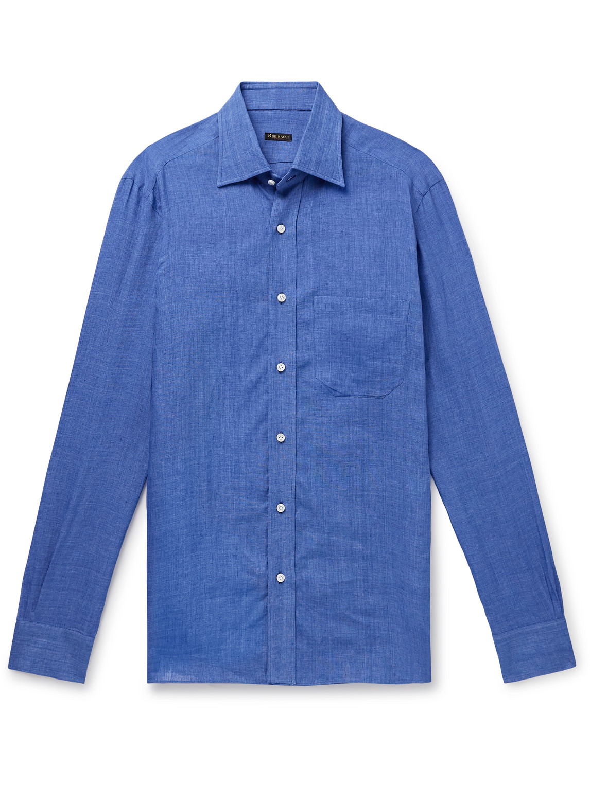 Rubinacci Linen Shirt In Blue
