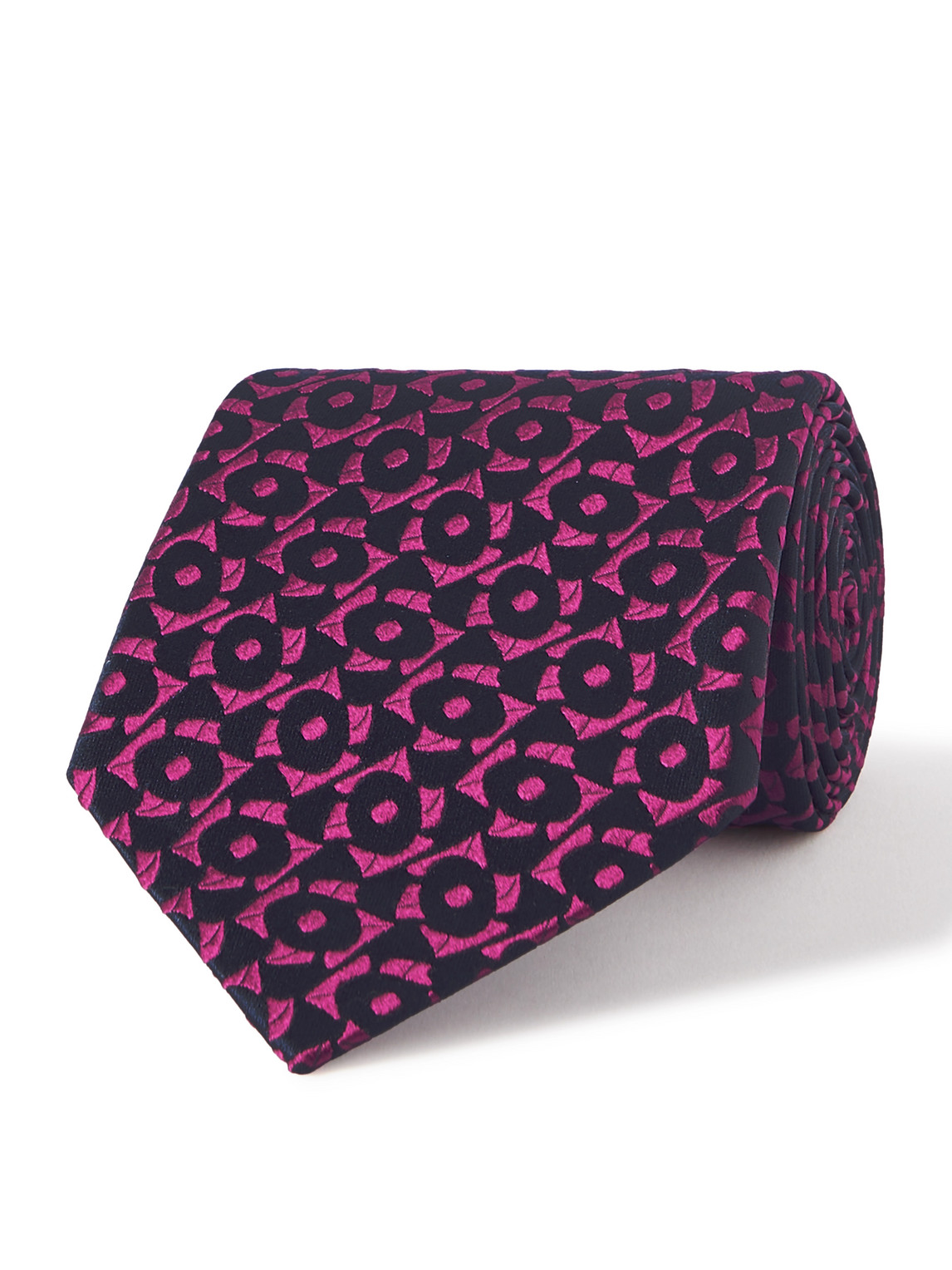Charvet 8.5cm Silk-jacquard Neck Tie In Pink