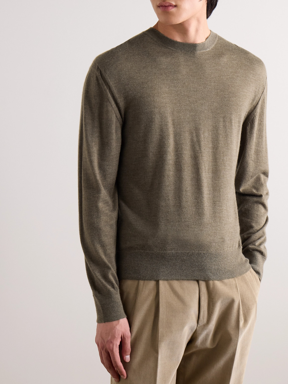 Shop Purdey Cashmere Sweater In Brown