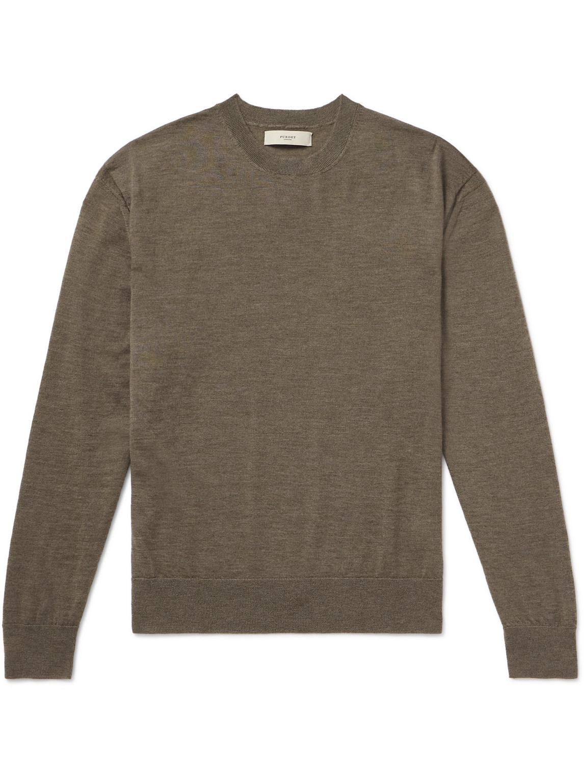Purdey Cashmere Sweater In Brown