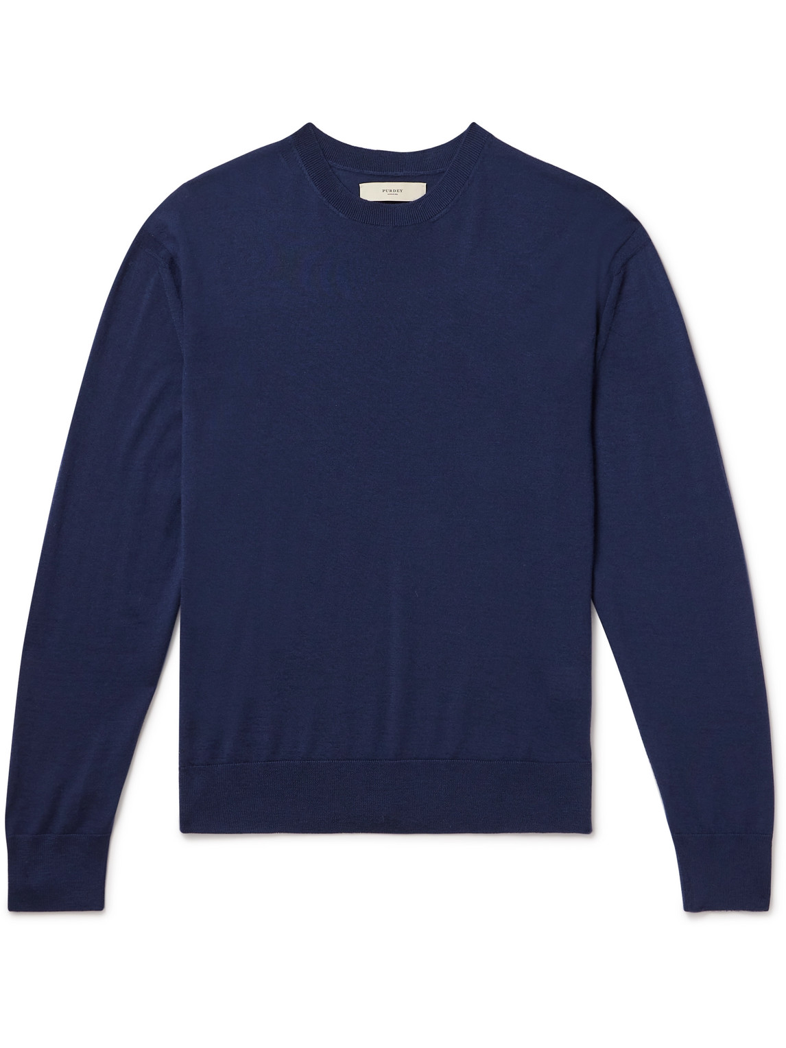 Purdey Cashmere Sweater In Blue