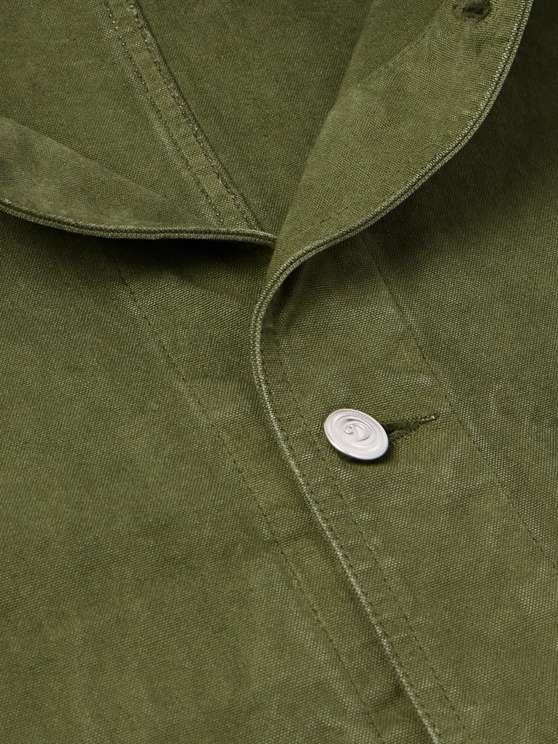Shop Drake's Duck Cotton-canvas Chore Jacket In Green