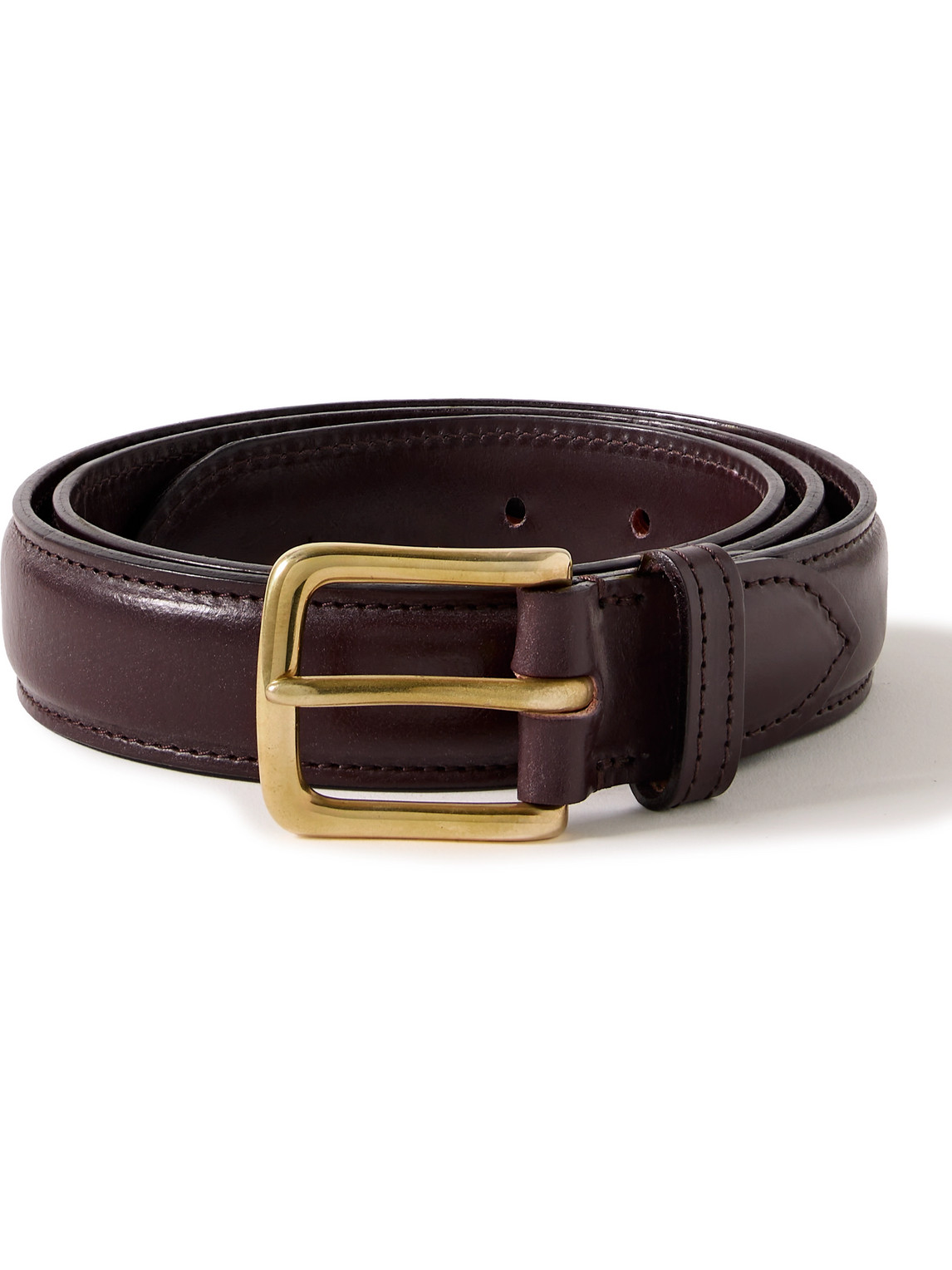 Drake's 3cm Leather Belt In Brown