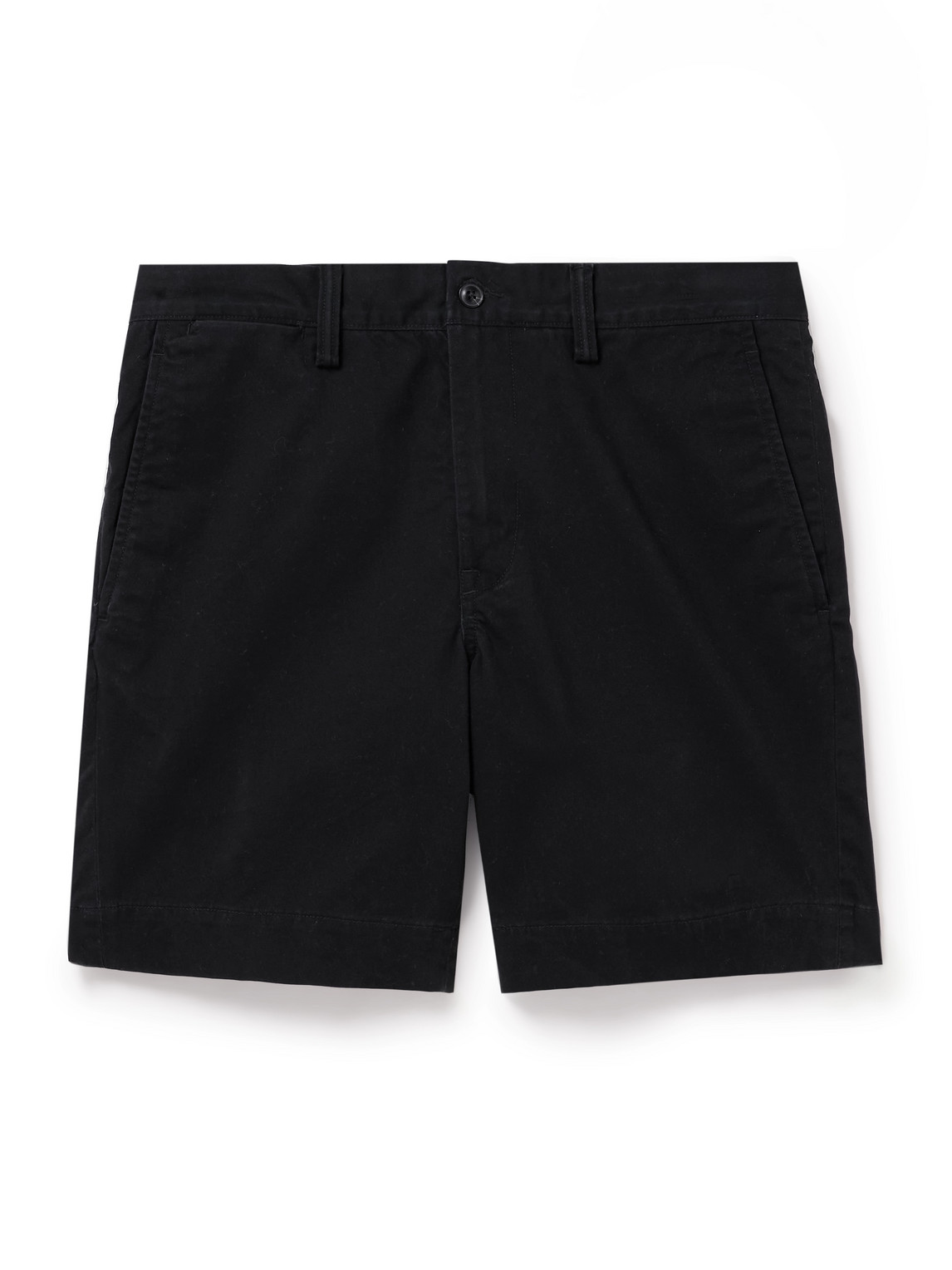 Polo Ralph Lauren Straight-leg Stretch-cotton Twill Shorts In Black