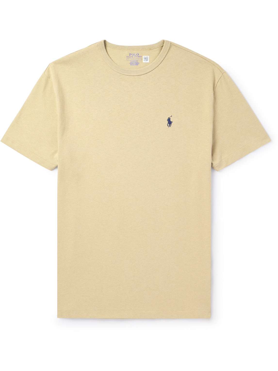 Polo Ralph Lauren Logo-embroidered Cotton-jersey T-shirt In Brown