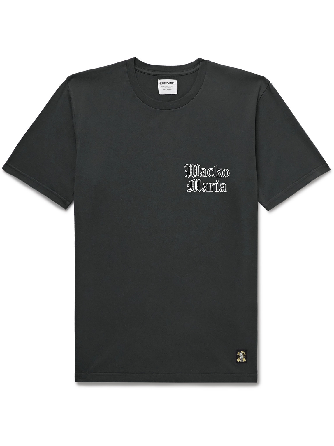 Wacko Maria Logo-print Cotton-jersey T-shirt In Black