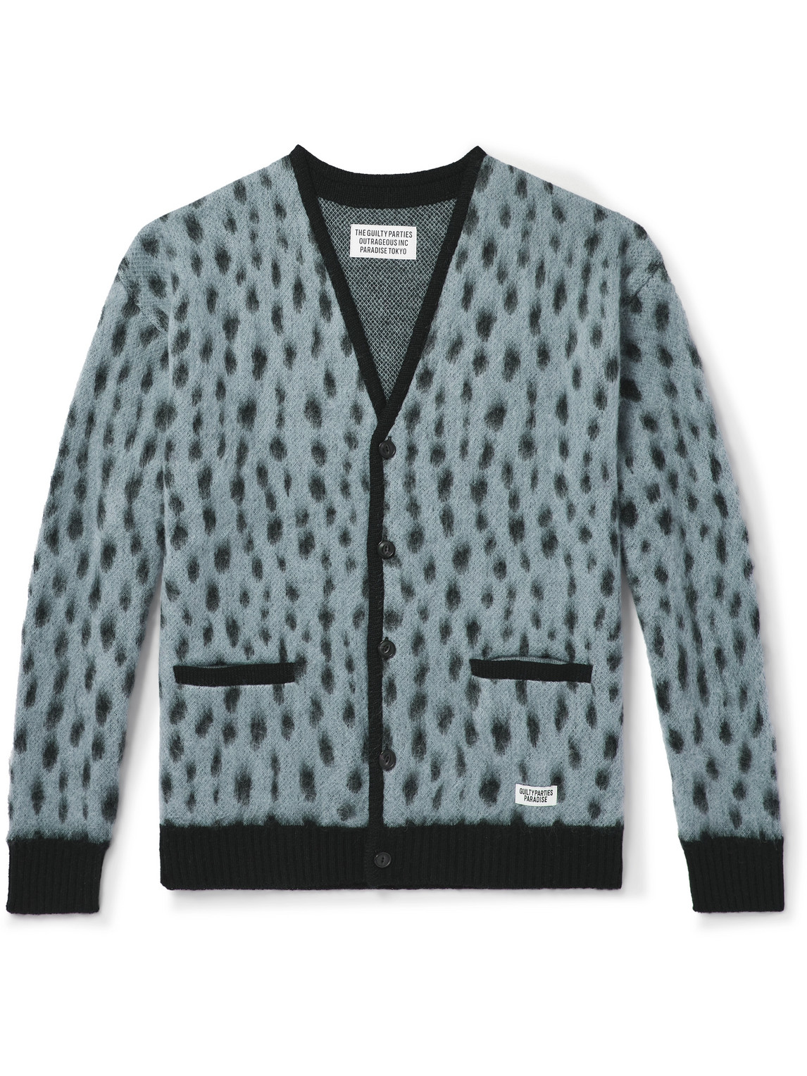 Wacko Maria Jacquard-knit Mohair-blend Cardigan In Unknown