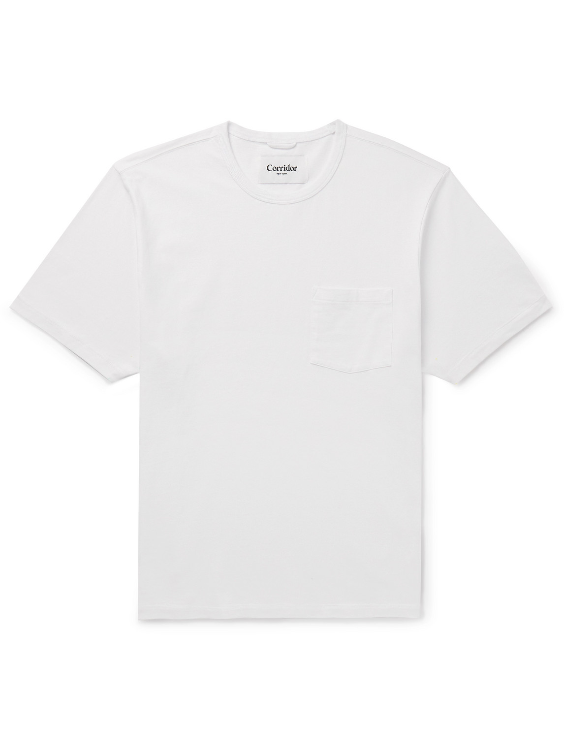 Corridor Garment-dyed Organic Cotton-jersey T-shirt In White