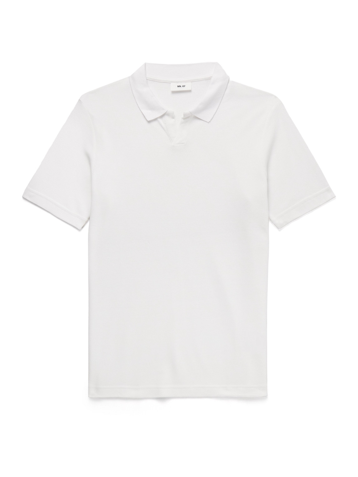 NN07 PAUL 3462 ORGANIC COTTON AND LYOCELL-BLEND PIQUÉ POLO SHIRT