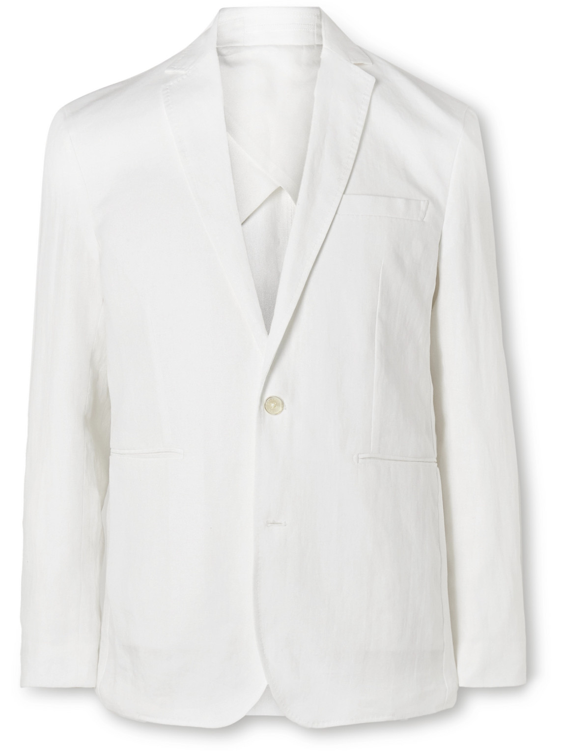 Orlebar Brown Garret Unstructured Linen And Cotton-blend Suit Jacket In White