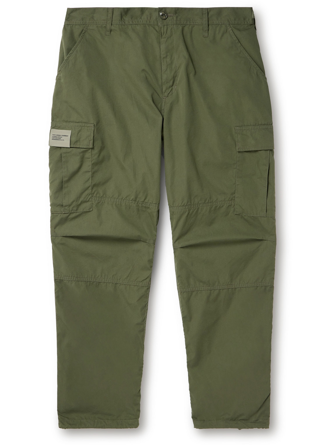 Neighborhood Tapered Cotton And Nylon-blend Cargo Trousers In Green