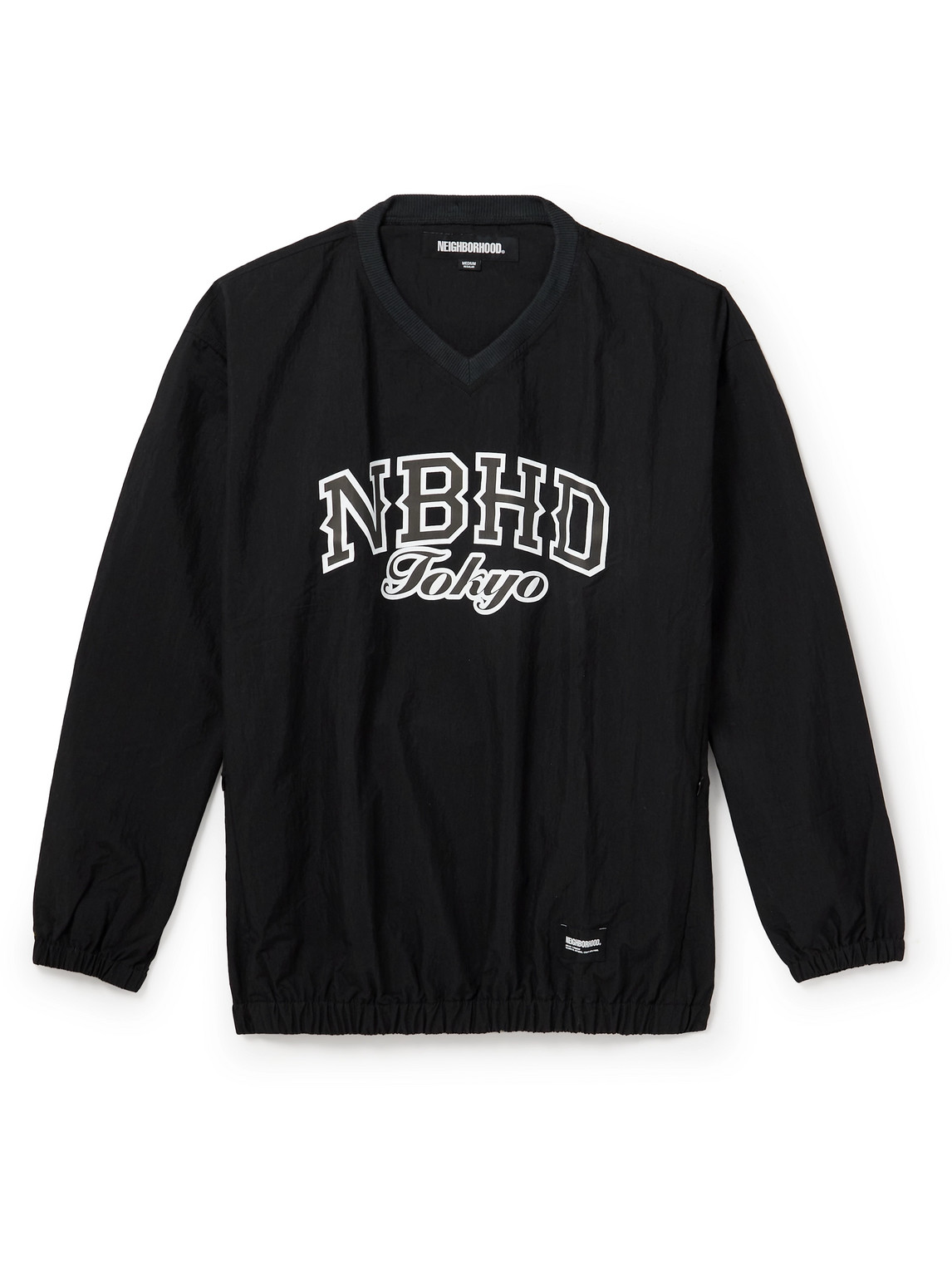 Neighborhood Logo-print Sheltech Sweatshirt In Black