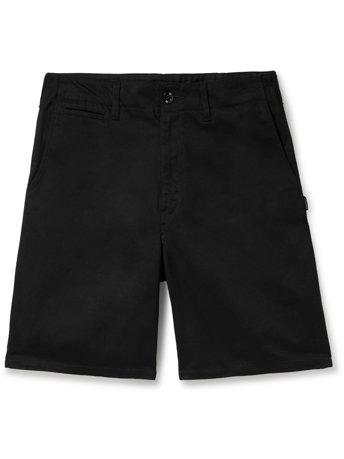 Neighborhood Wide-leg Cotton-twill Shorts In Black