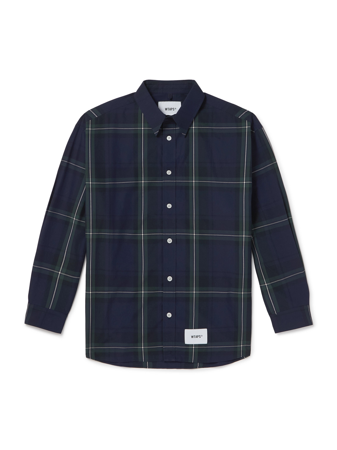 Wtaps Checked Cotton Shirt In Blue